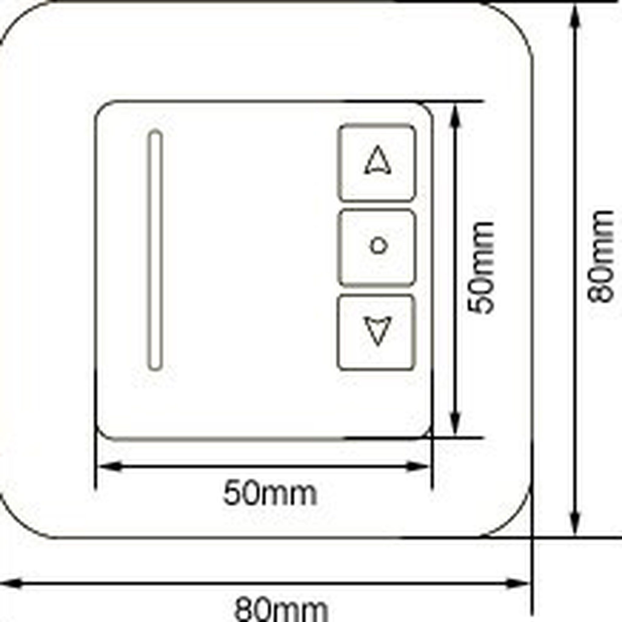 jarolift Rollladen-Funksteuerung Funkempfänger Wandsender TDRR, Einfachtaster TDRR 01W / weiß, für Rollläden & Markisen, 1-tlg., 1 Stück, Funkempfänger und Taster