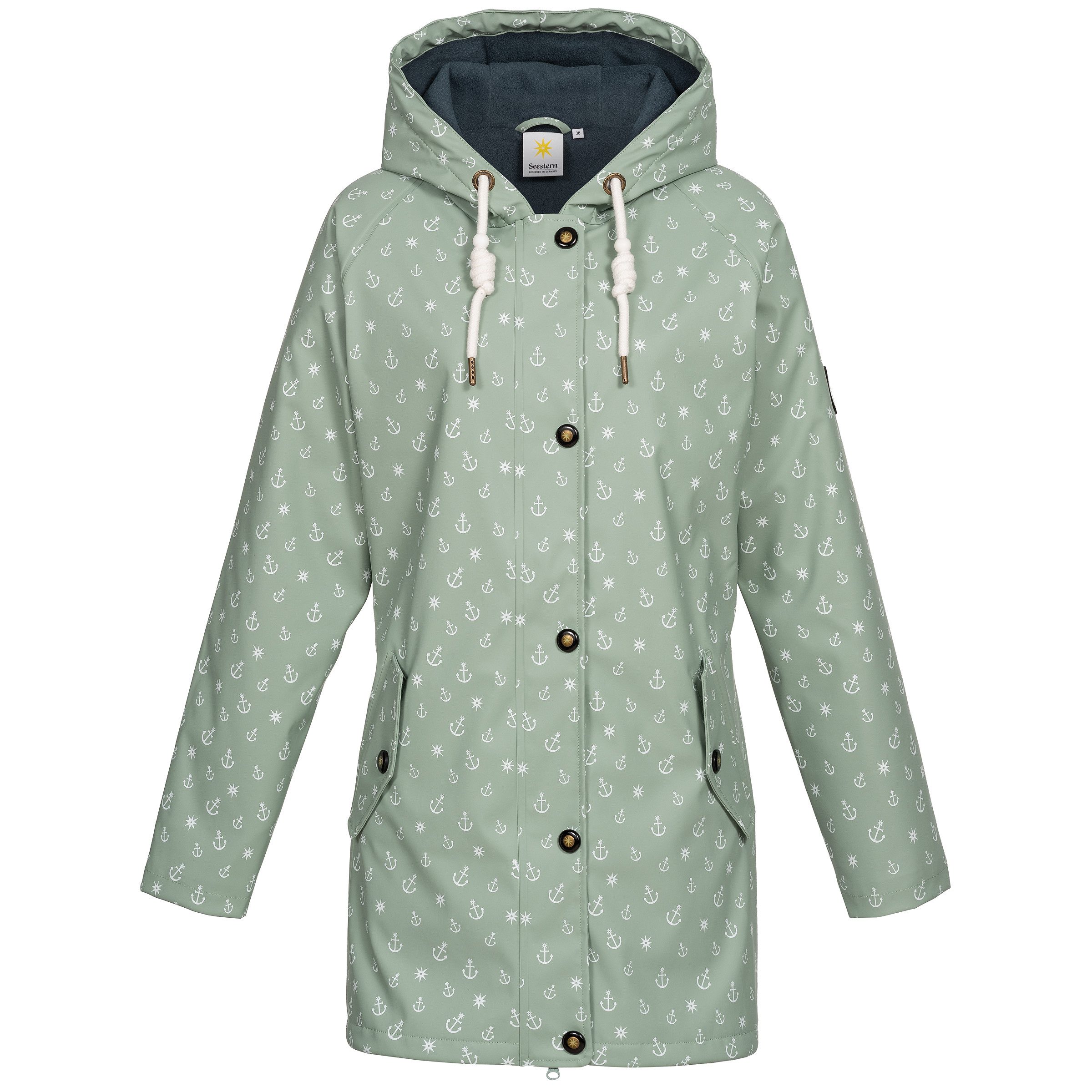 ankerglut Regenjacke Friesennerz #ankerglutwolke Regenmantel, Longjacket auch in Großen Größen erhältlich