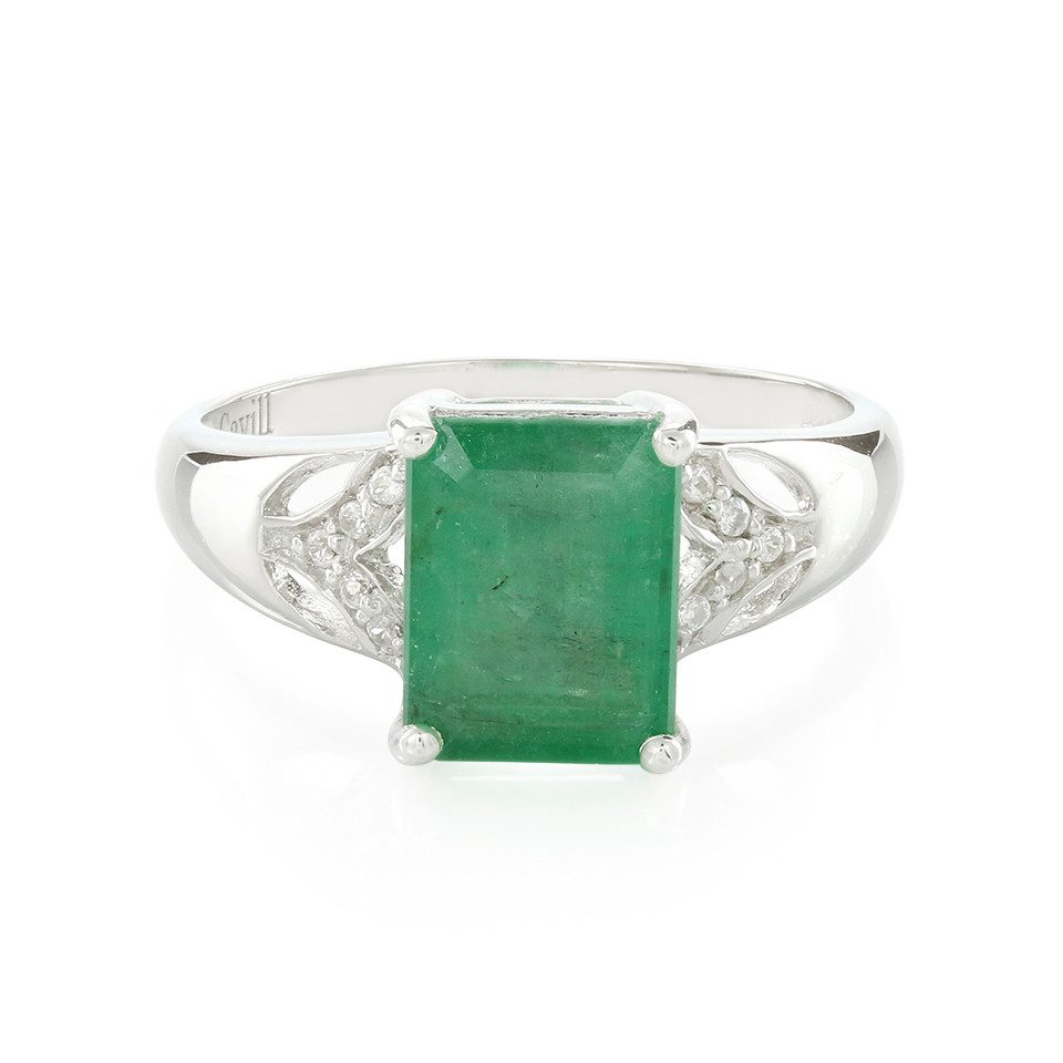 Cavill Silberring Bahia Smaragd Silber Ring günstig online kaufen