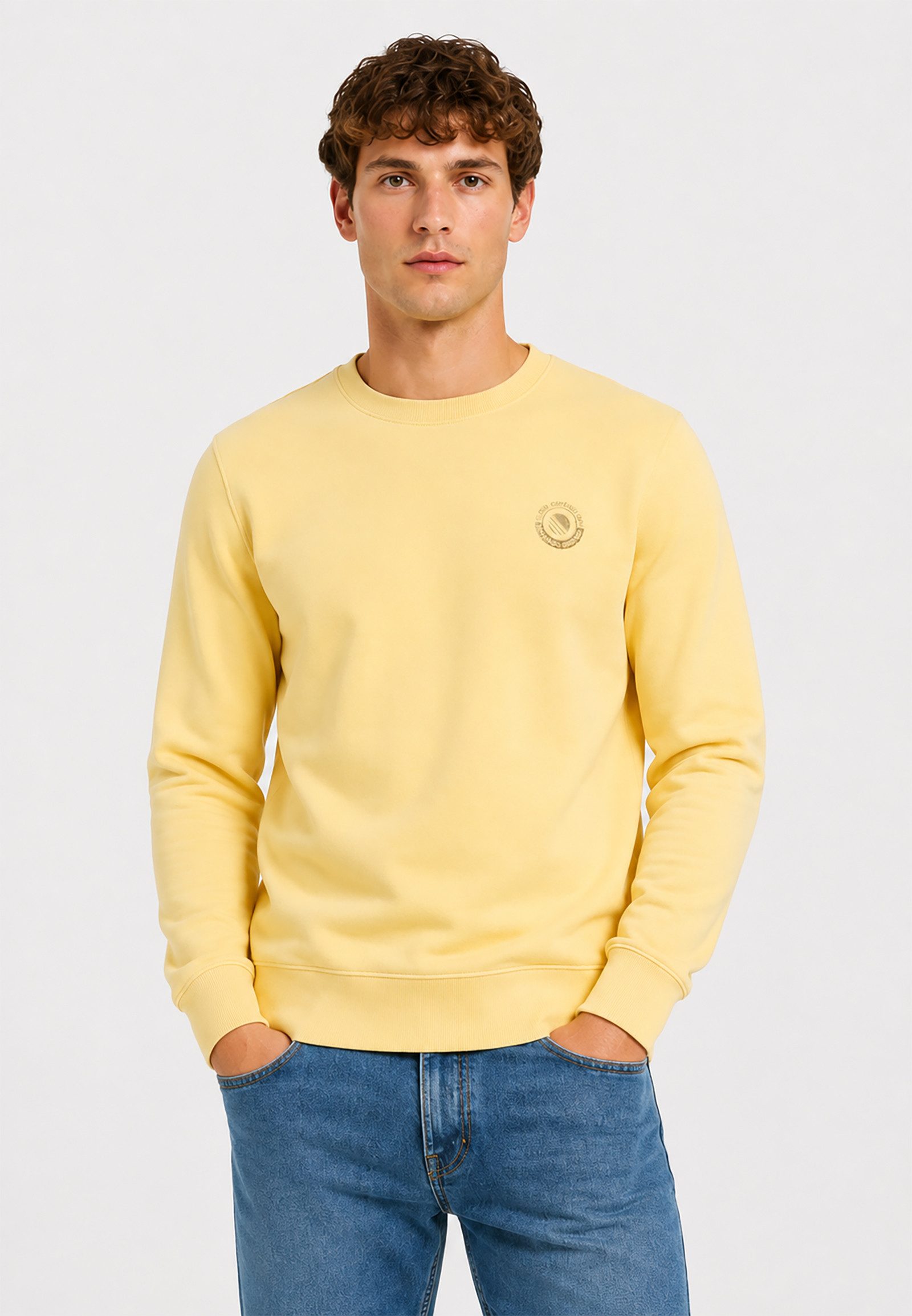 Blend Sweatshirt Moderner L/S Pullover mit aufgedrucktem Muster für Herren (1-tlg) BHFLORIAN SWEATSHIRT
