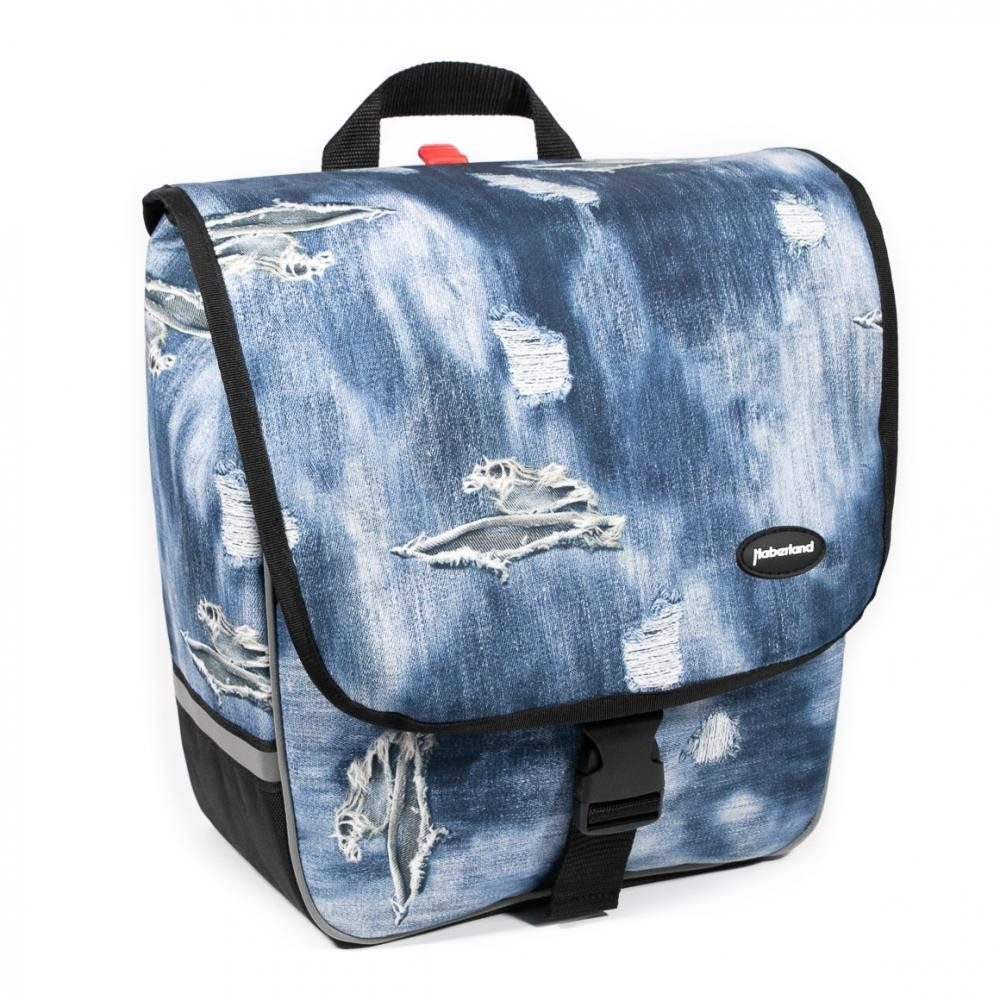 Haberland Fahrradtasche Haberland Einzeltasche Trend L schwarz - geräumige Fahrradtasche mit K