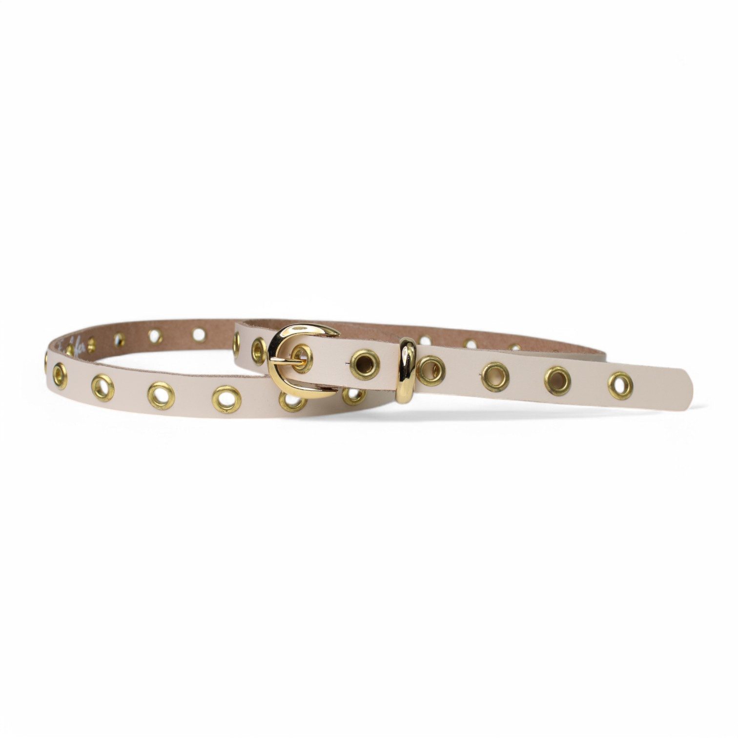 FRONHOFER Поясні ремені 19328 (1-St) Damen Ledergürtel schmaler Ösengürtel 2cm goldene Ременіschnalle Leder