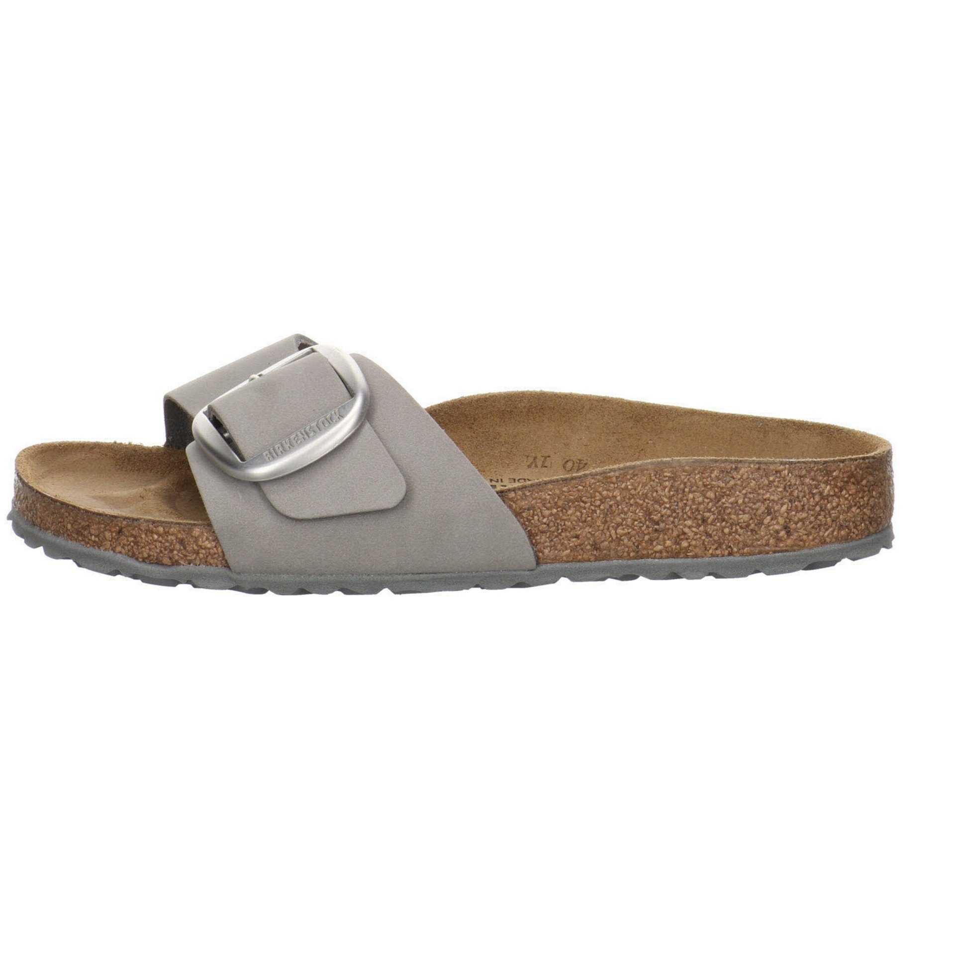 Nubukleder Damen Sandalen grau Pantolette Pantoletten hell Birkenstock