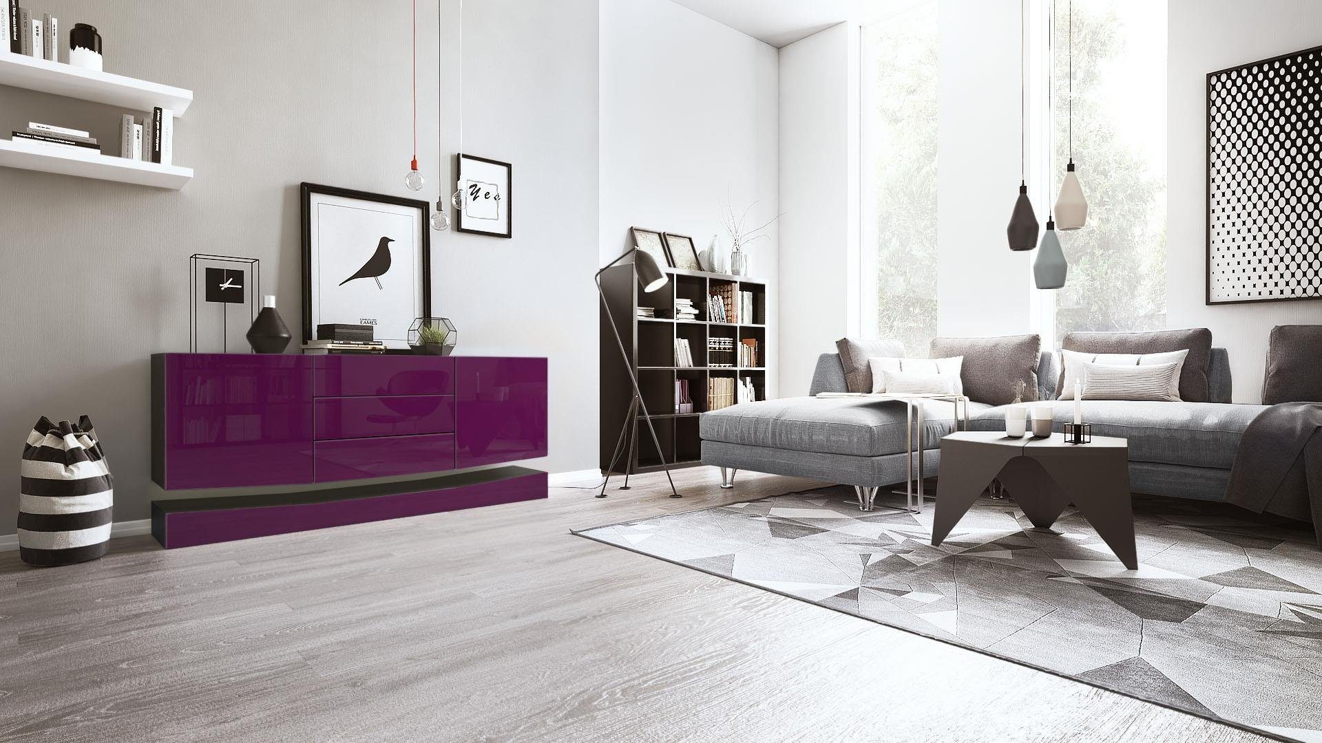 Vladon Sideboard City (Kommode, mit 2 günstig online kaufen