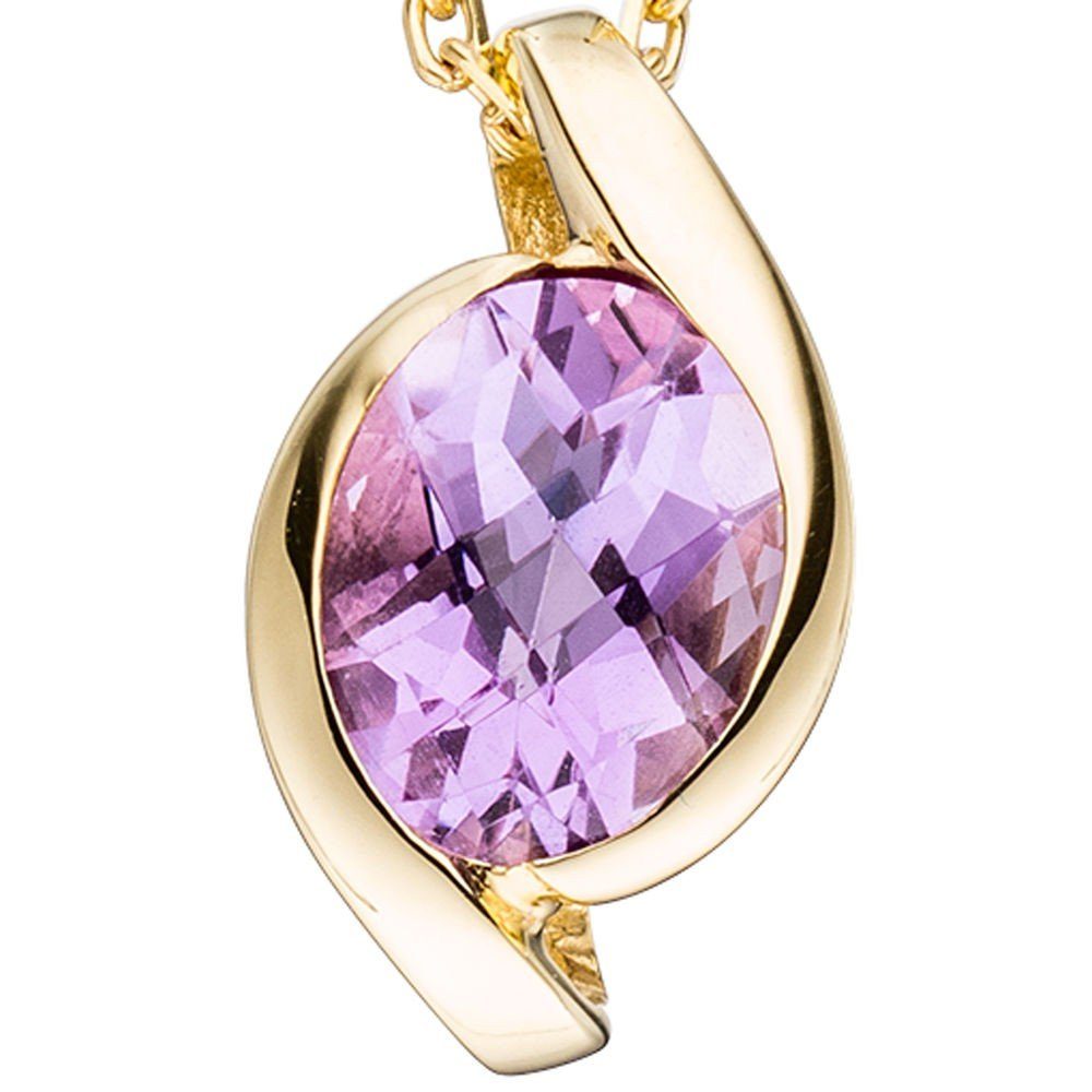 Schmuck Krone Kettenanhänger Anhänger mit Amethyst günstig online kaufen