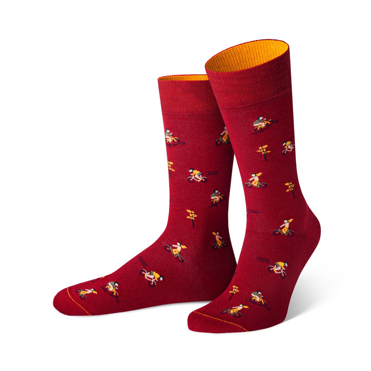 von Jungfeld Socken Baumwollsocke in Rot