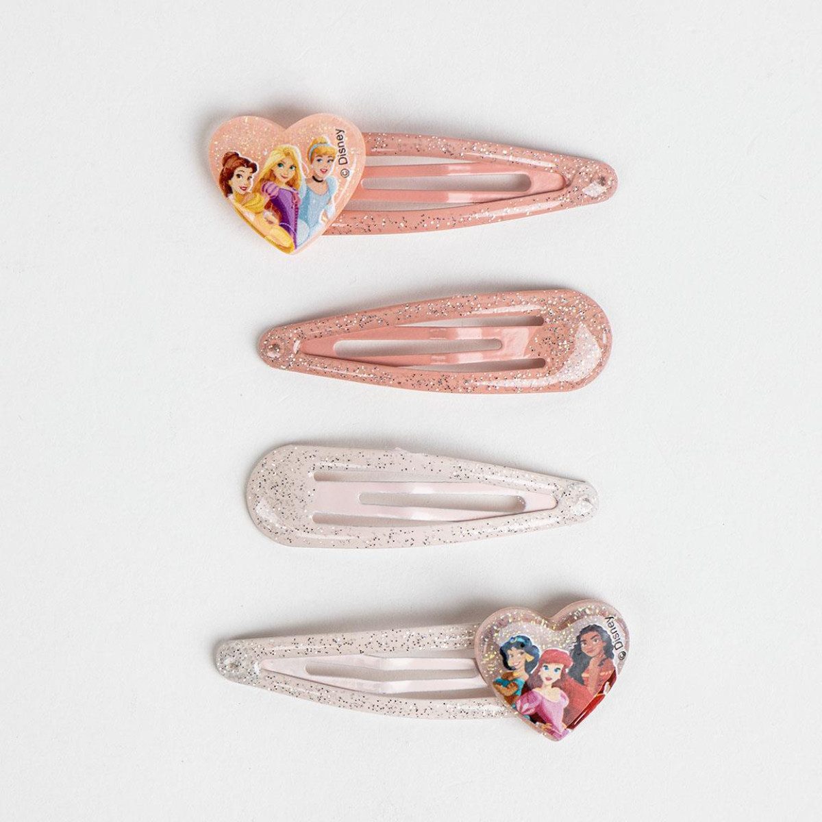 Cerda Haarspange Disney Princess Haaraccessoires – 4 Stück Kinder Haarspangen