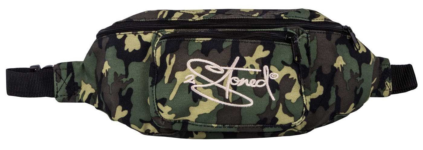 2Stoned Bauchtasche mit Camouflage für Fronttasche Logo Stick Classic Hüfttasche Retro Erwachsene und Kinder, abgesetzter mit