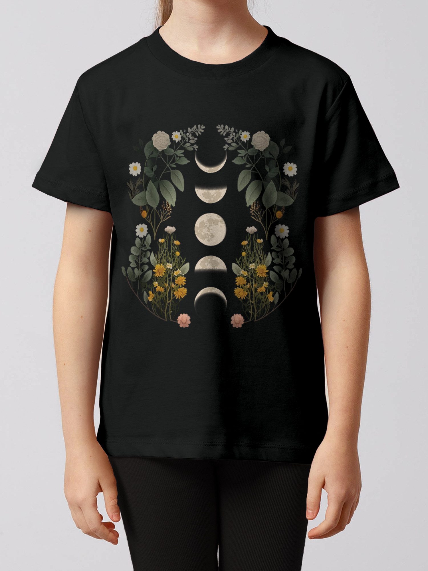 T-Shirt Moonphases & Flowers