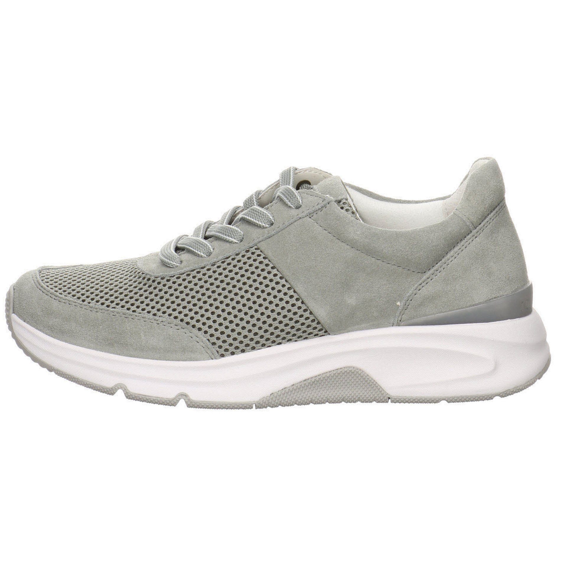 Gabor pino Schnürhalbschuhe Schnürschuh Damen Sneaker Rolling Leder-/Textilkombination Soft