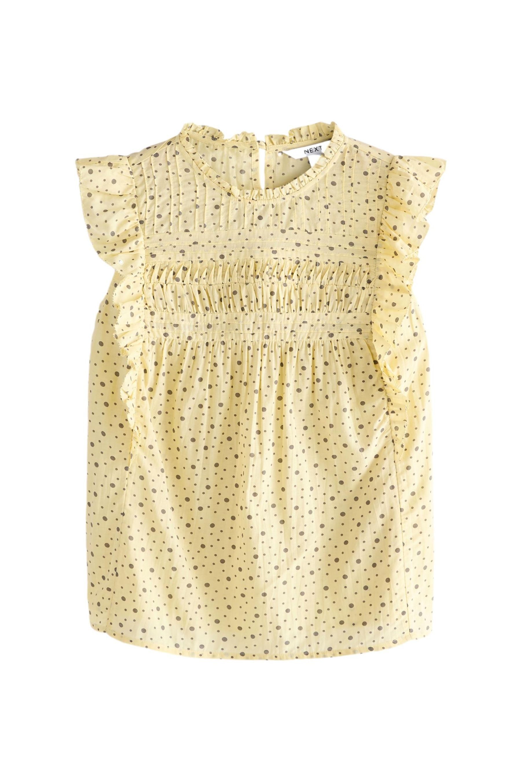 Next Kurzarmbluse Kurzärmelige Bluse mit Rüschen günstig online kaufen