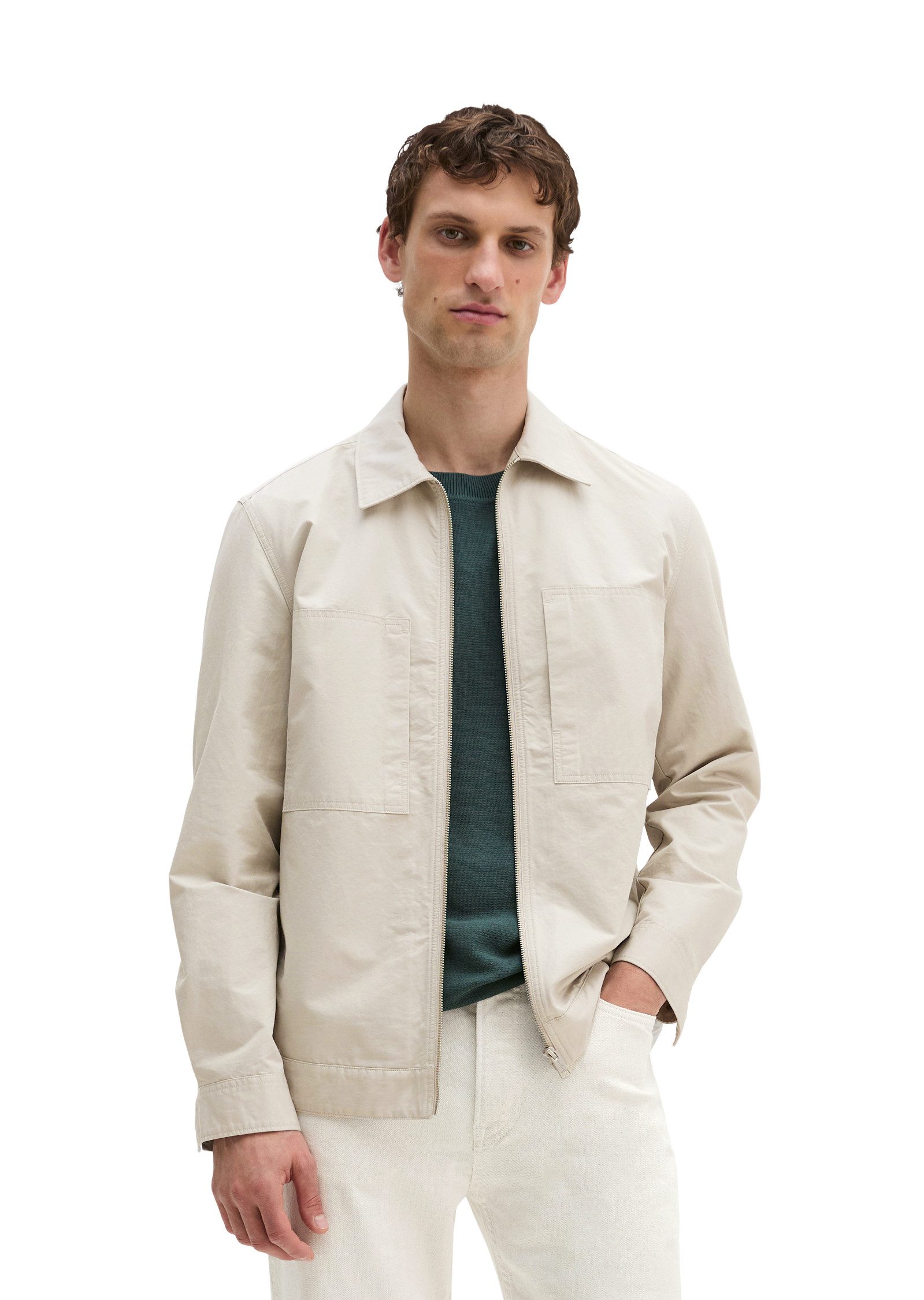 Marc O'Polo Kurzjacke aus Bio-Baumwolle und Leinen
