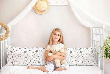 Amilian Seitenschläferkissen 150 cm x 40 cm (Made in EU), Stillkissen, Lagerungskissen, Schwangerschaftskissen zum Schlafen, Pregnancy Pillow, Lagerungskissen mit Bezug
