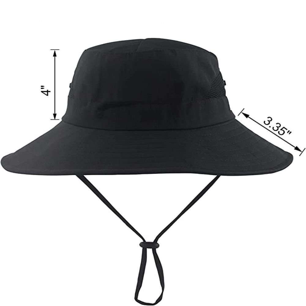 Herren, Sonnenhut Sommerhut Sonnenhut mit schwarz und GelldG Schutz, Fischerhut Damen UV