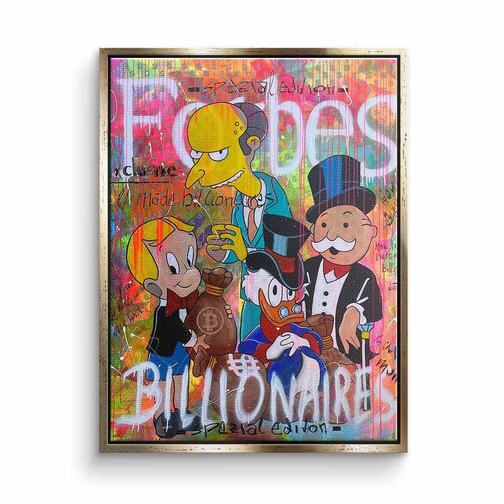 Rahmen by Sabrina goldener Premium - Motivationsbild Leinwandbild, Seck - DOTCOMCANVAS® designed Billionaires