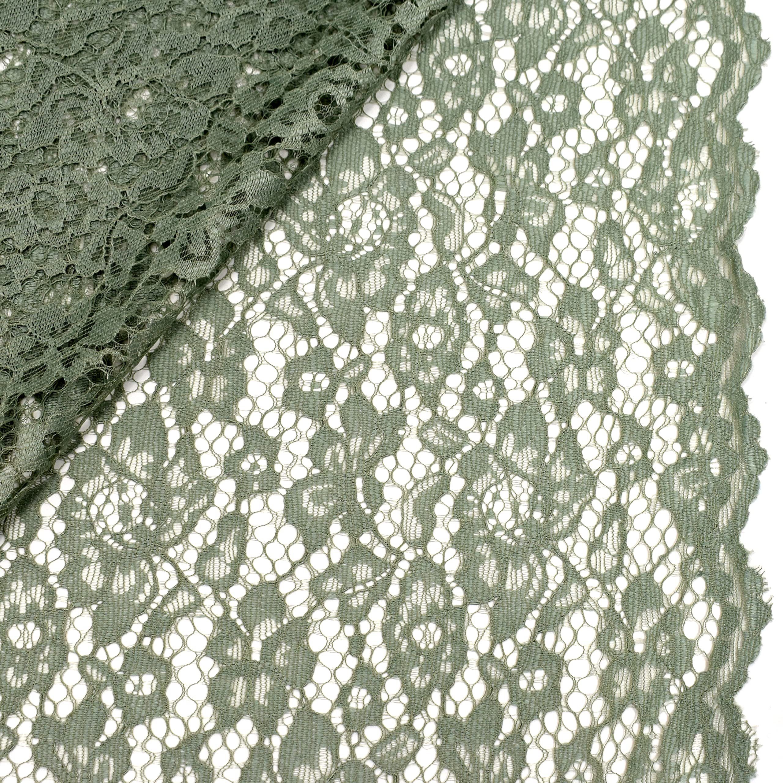 MAGAM-Stoffe Stoff "Carmen", Spitzenstoff Blumen Spitze Meterware ab 50cm