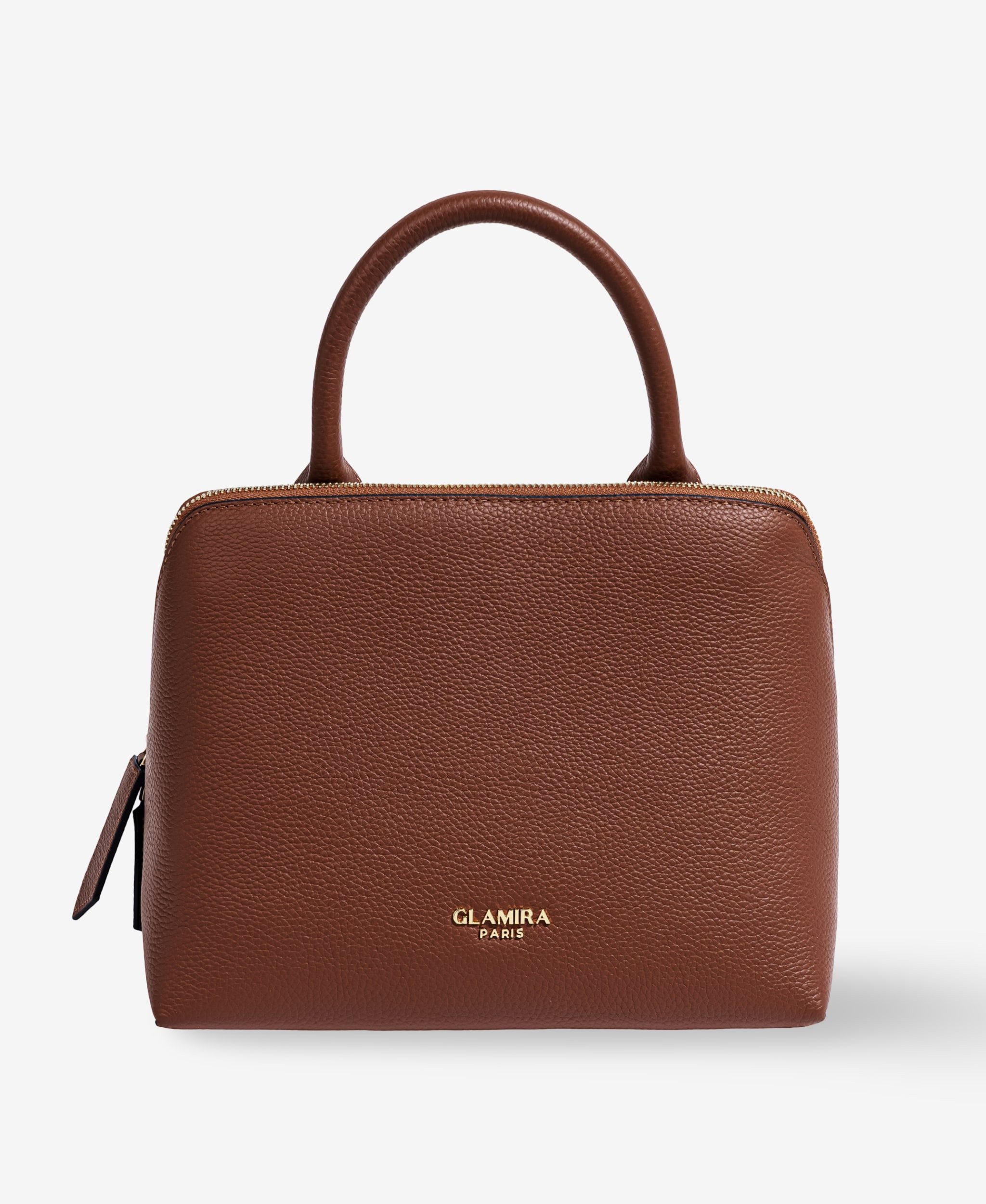 GLAMIRA Handtasche Lysandra Brauner Shopper (1-tlg), echt Leder, mit geräumigem Hauptfach