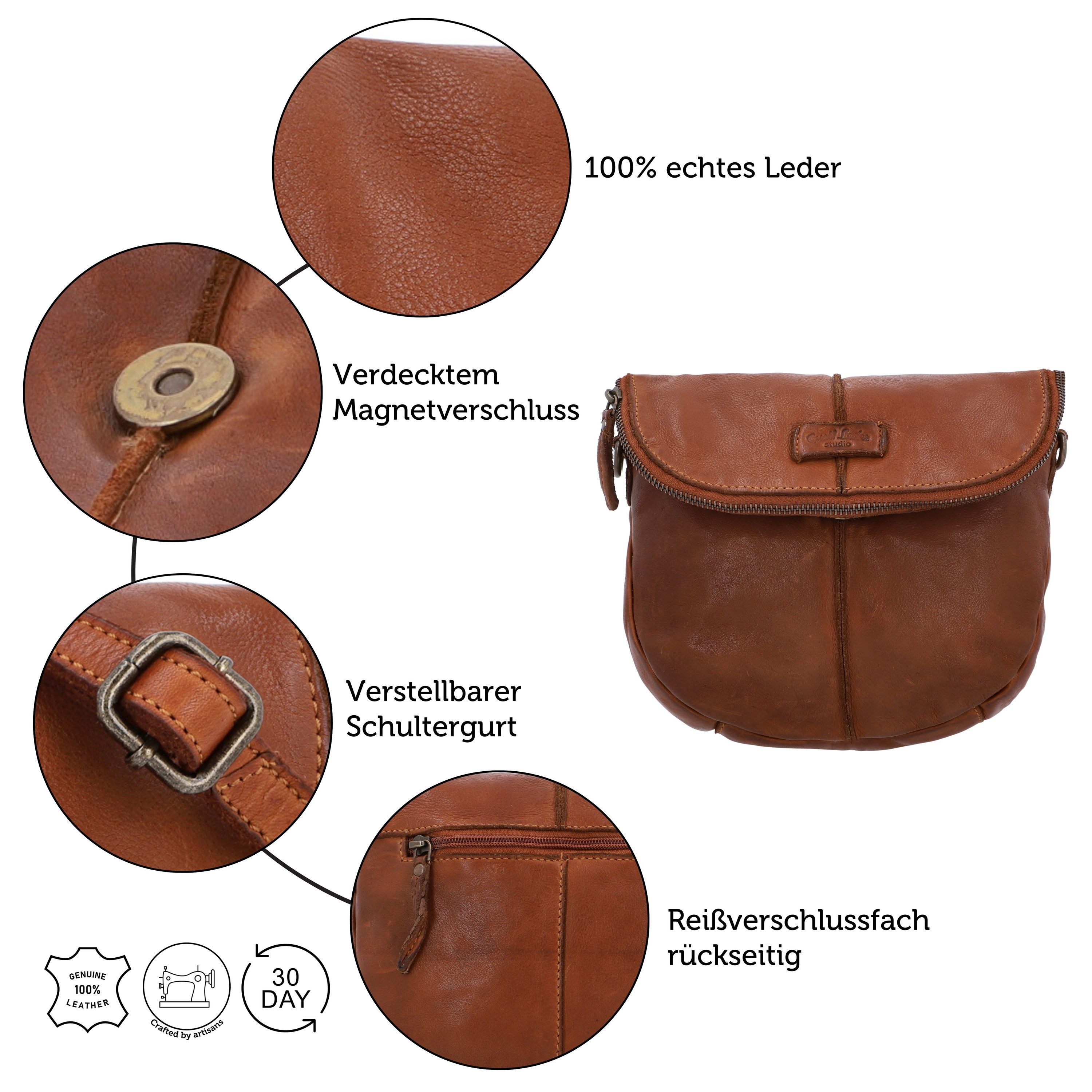 Gusti Leder Umhängetasche Gusti Leder Umhängetasche Iselin (1-tlg)
