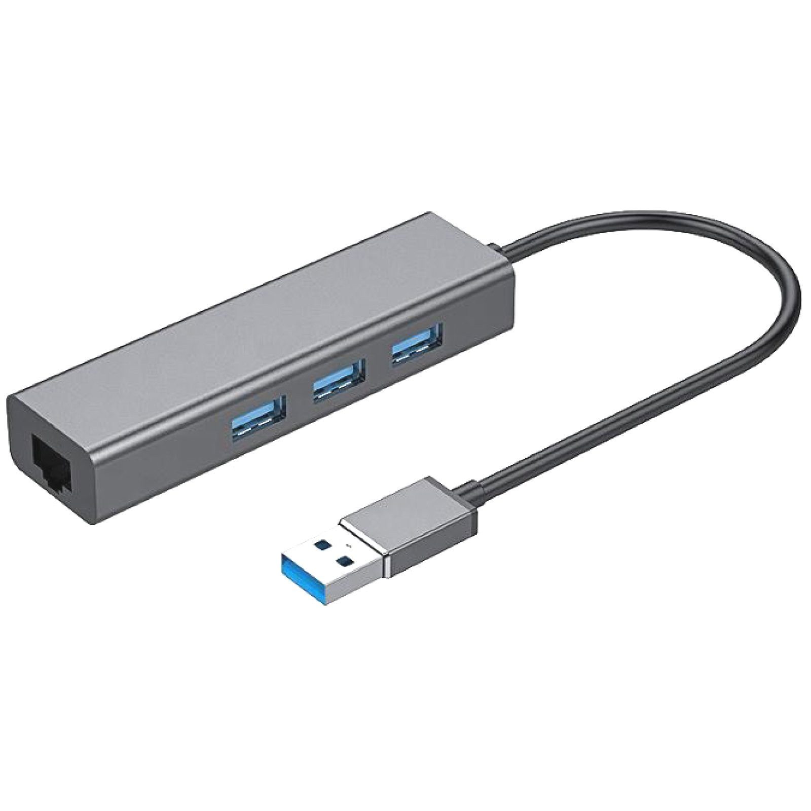 BRAINZAP USB 3.0 Gigabit Ethernet Adapter Netzwerk-Adapter, Gigabit Ethernet, RJ-45