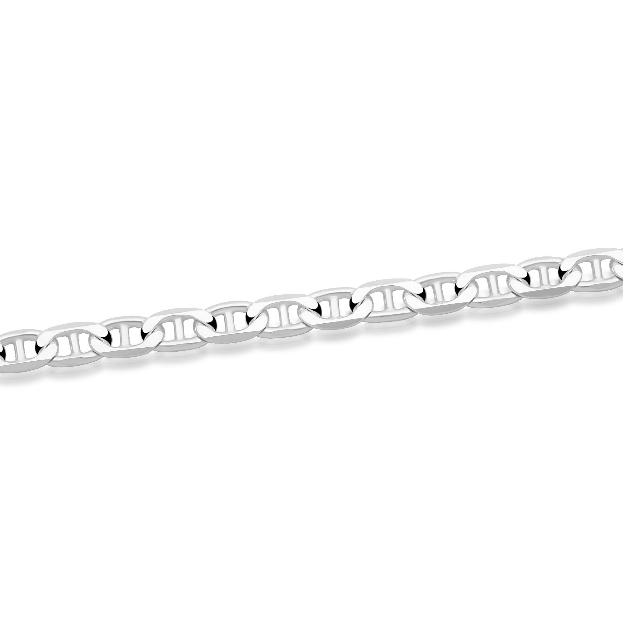 Tony Fein Silberarmband Stegpanzerarmband 5,5 mm 925er Sterling Silber Massiv, Made in Italy für Damen und Herren – Bild 3 von 5