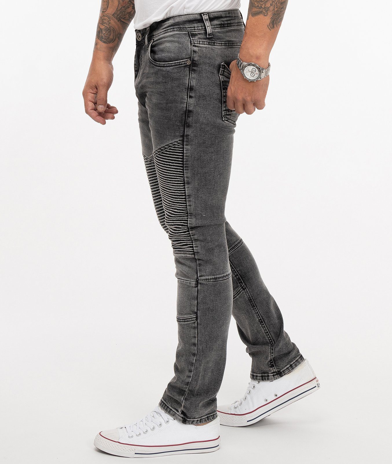 Rock Creek Slim-fit-Jeans Herren Jeans Slim Fit Biker-Style RC-2186 günstig online kaufen