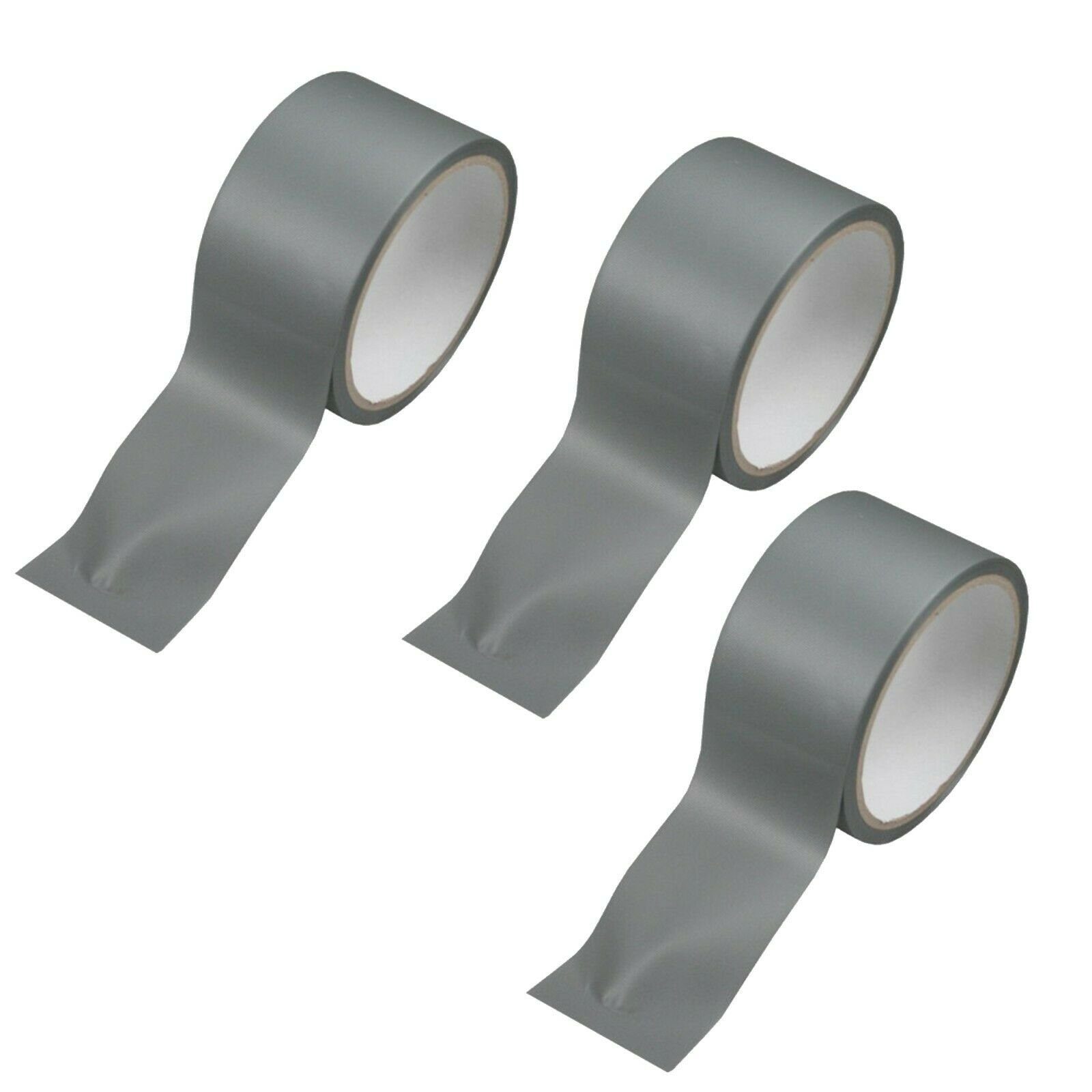 BENSON Klebeband 3x Reparaturband Universal 10 m x 50 mm grau (3-St) Abdichtband, Klebeband, Panzertape