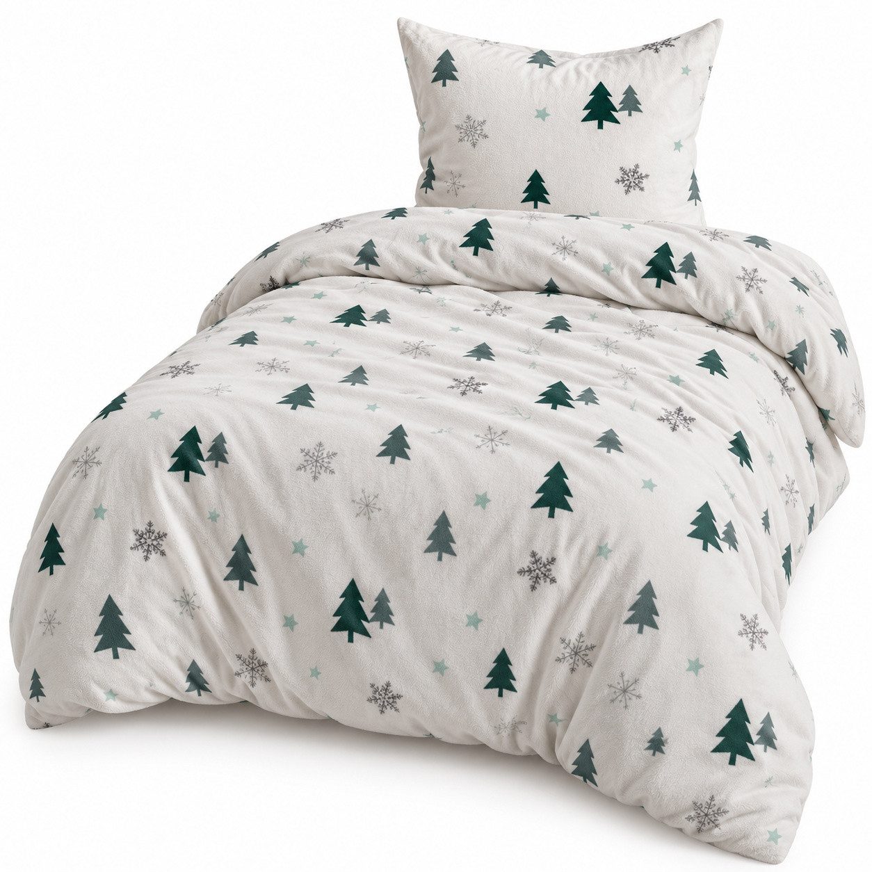 Leonado Vicenti Bettwäsche Fleece Winter 135x200, 155x200, 200x200, 200x220, Fleece, 3 teilig, Thermo-Bettwäsche, extra warm und weich, …