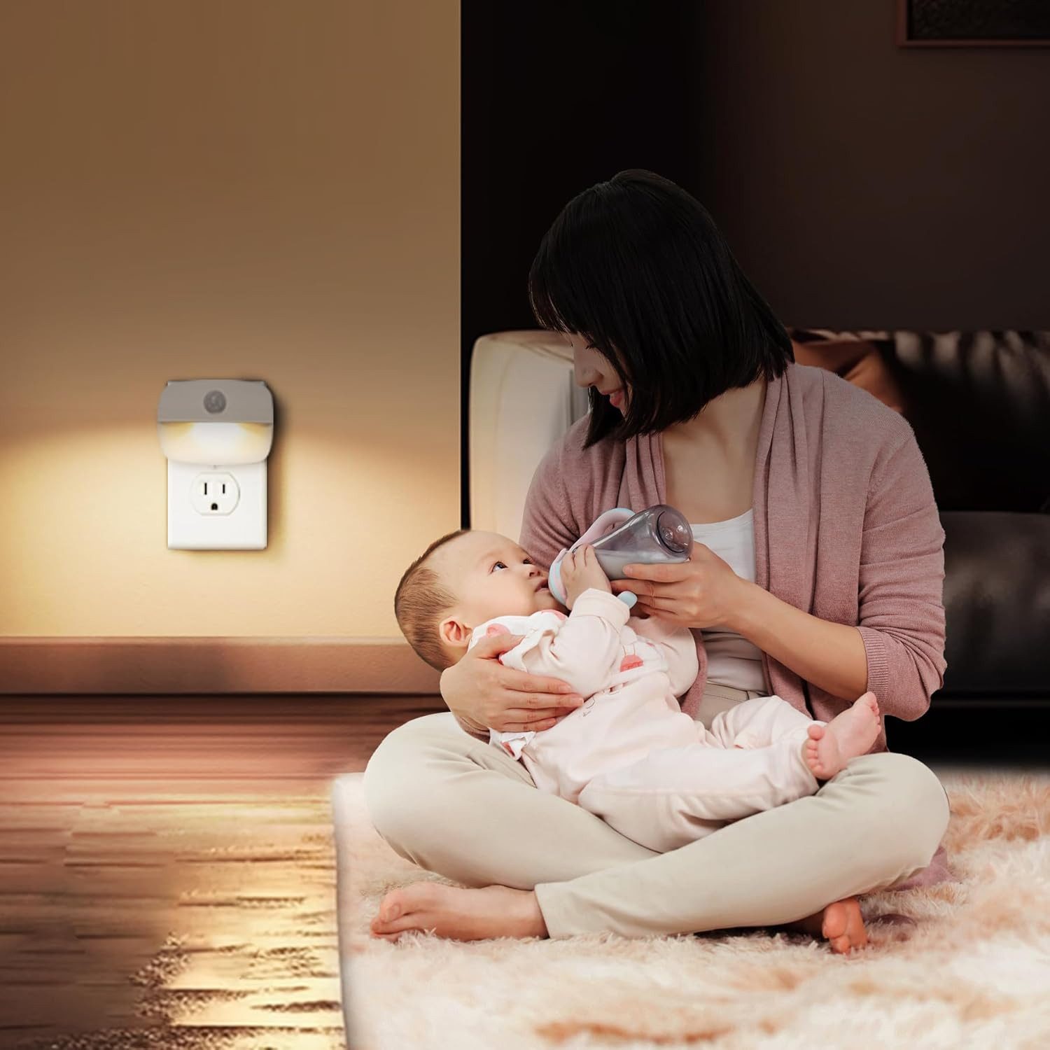 FELIXLEO LED Nachtlicht Nachtlicht Steckdose mit Bewegungsmelder 2 Stueck Warmweiss – Bild 5 von 5