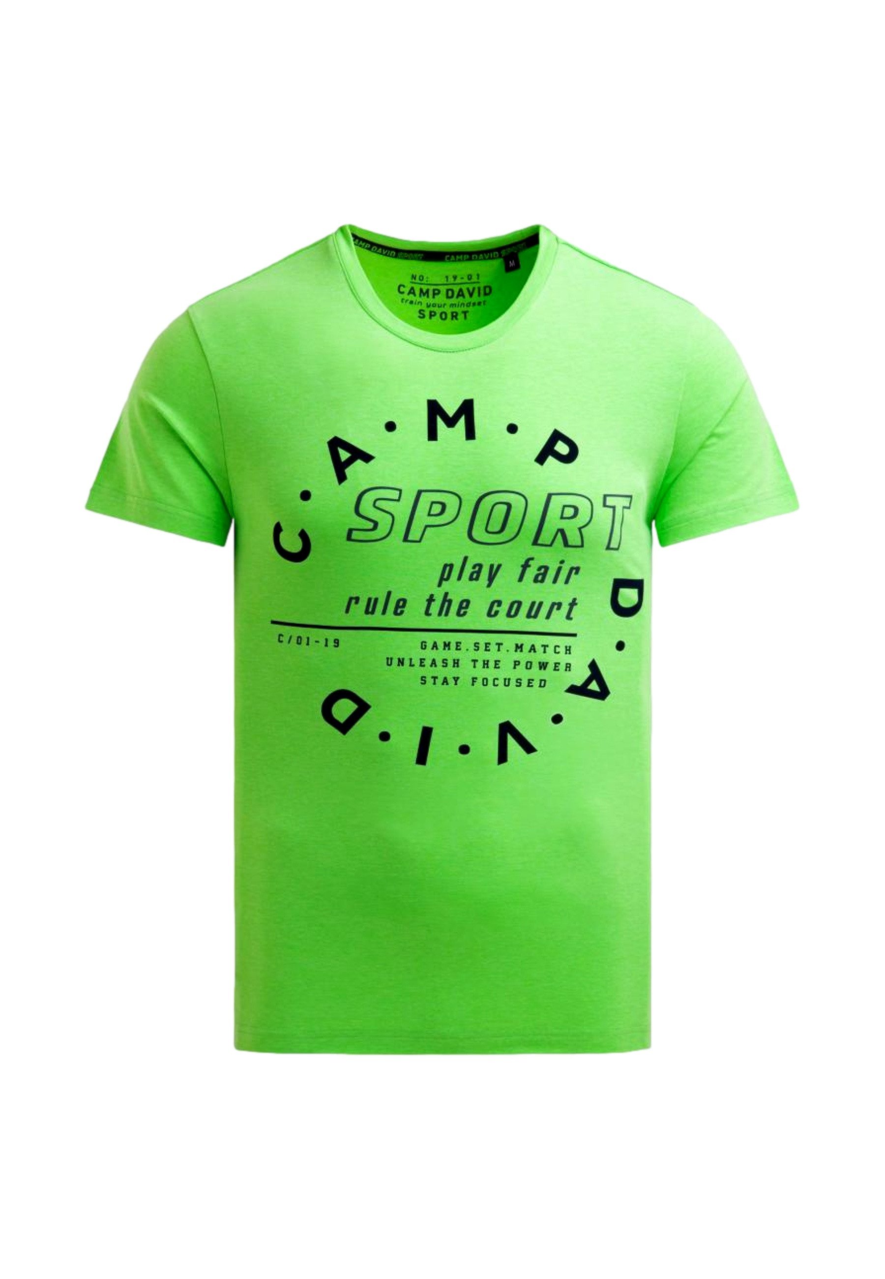 CAMP DAVID T-Shirt T-Shirt Game.Set.Match Kurzarmshirt (1-tlg., 1)