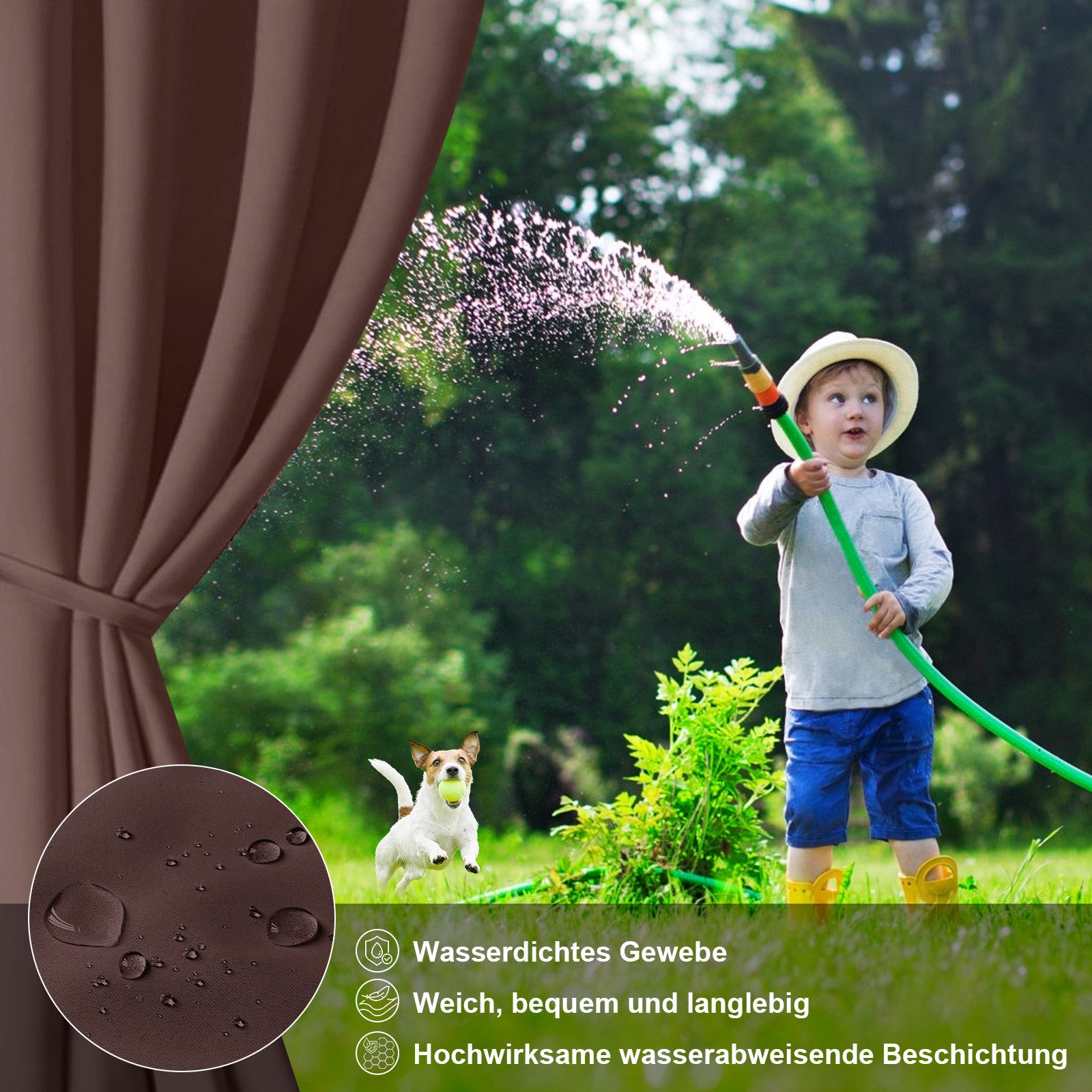 BTTO V&G Outdoorgardine Vorhänge mit Magic günstig online kaufen