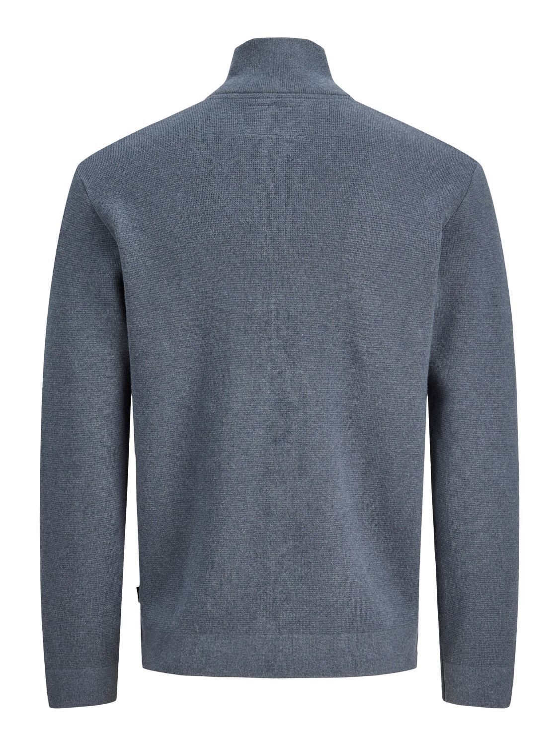 Jack & Jones Strickpullover JPRBLAMILANO STITCH KNIT HALF ZIP aus Baumwolle