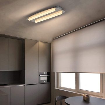 ZMH LED Deckenleuchte Wandleuchte Acryl Küche Nickel Innen Kronleuchter, LED fest integriert, Warmweiß