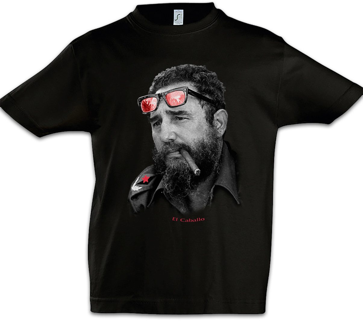 Print-Shirt El Caballo Kinder T-Shirt Cuba Kuba Guerilla Che Guevara Demo Castro