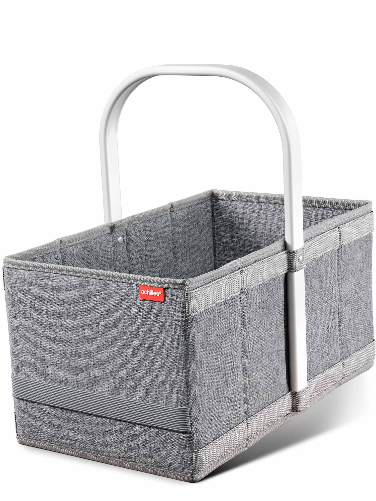 achilles Einkaufskorb Handle-Box Einkaufs-Korb mit Aluminium Griff Faltbarer Shopper