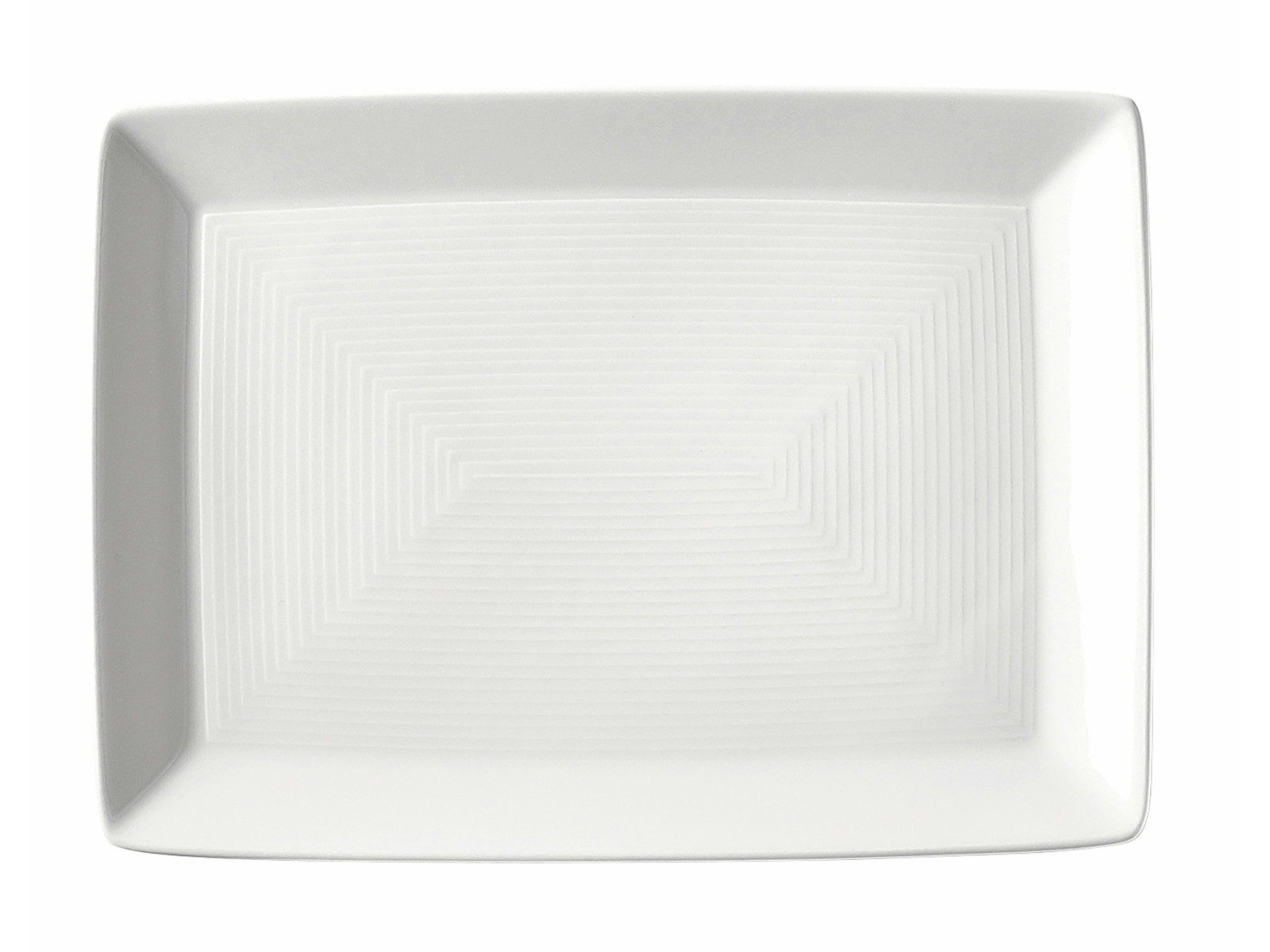 Thomas Porzellan Servierplatte Trend Weiss Platte eckig 18 cm, Porzellan, (Platten), Platten