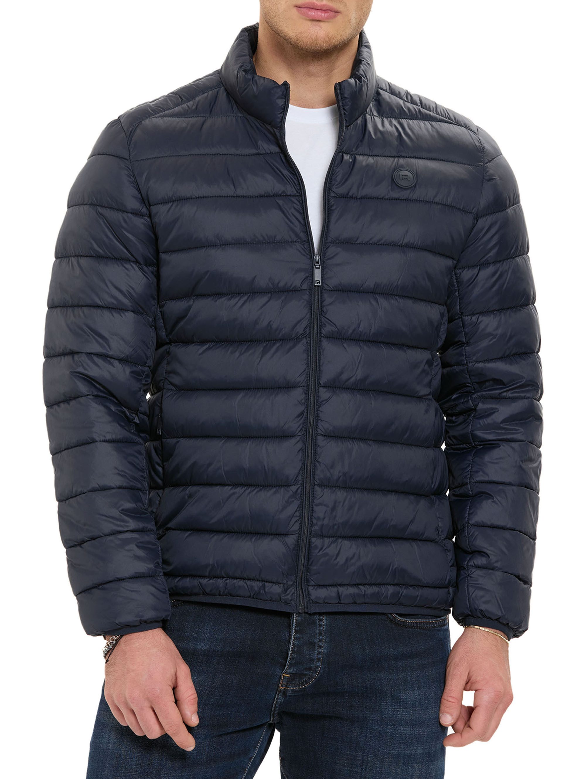 RedBridge Sommerjacke mit Stehkragen und Reißverschluss Steppjacke Casual Leichte Wattierung, horizontale Steppung