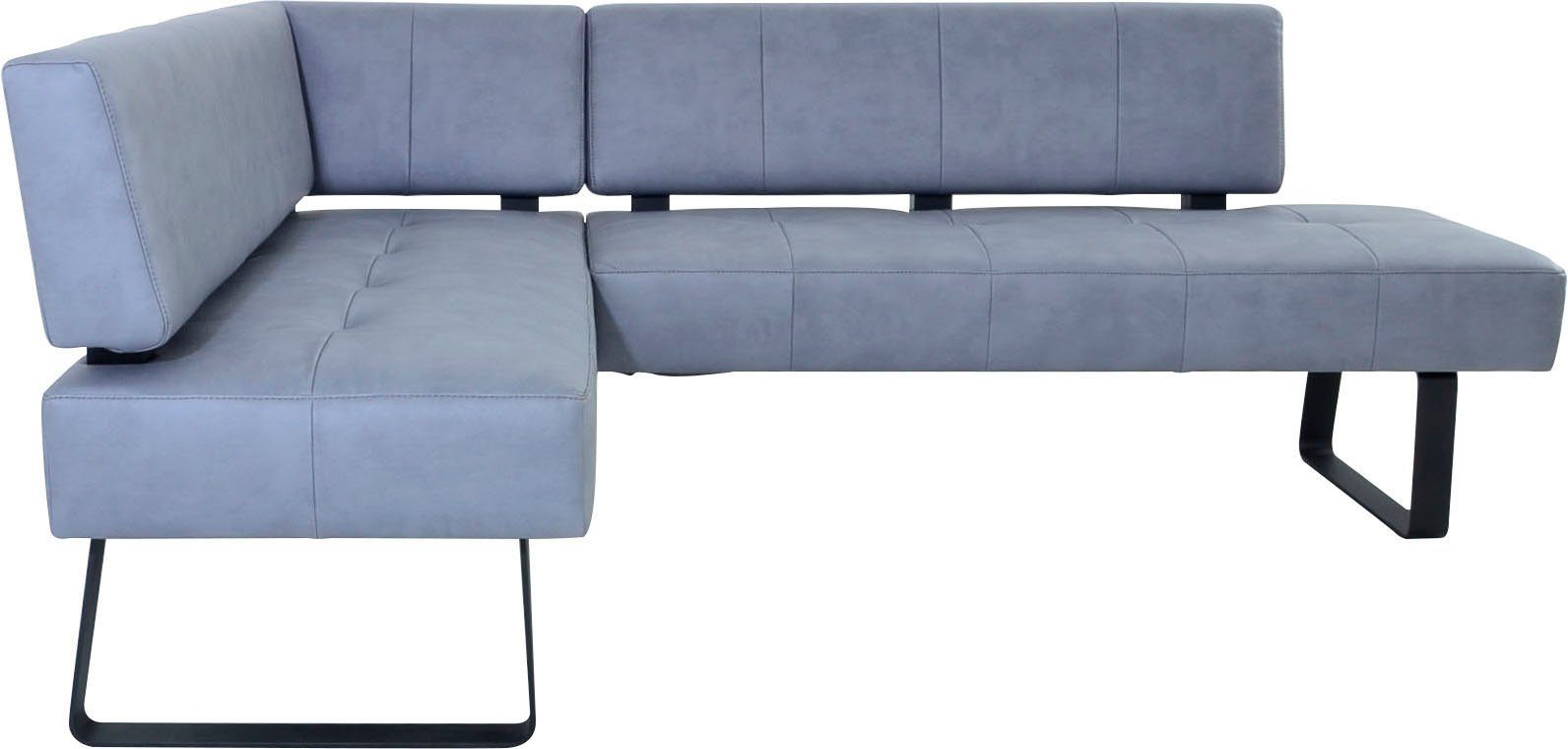 K+W Komfort & Wohnen Eckbank Spider II, Sitzsteppung, bequem durch Sandwichbauweise, 2 Stellmaße