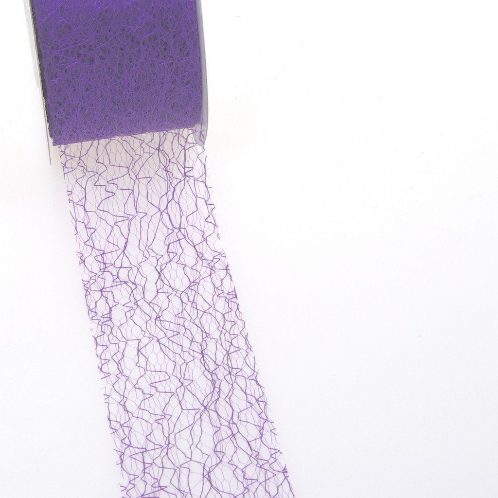 Deko AS Tischläufer Spiderweb Dekoband-5cm lavendel-Rolle 25m-67 006-R 50