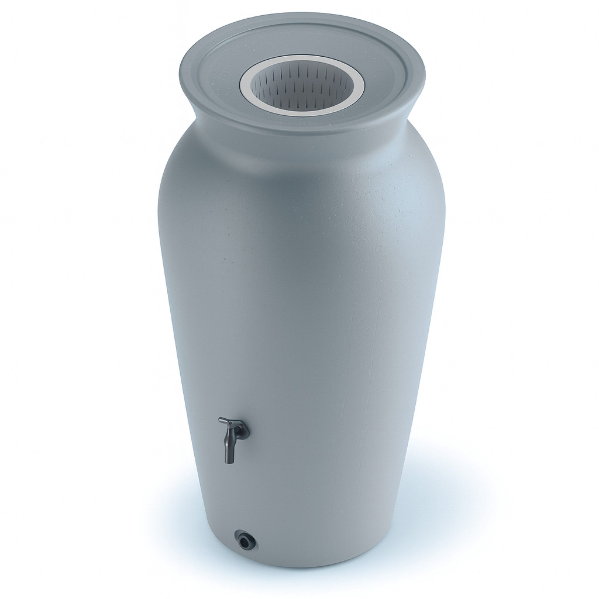 YourCasa Regentonne 120-230 Liter [DropCatcher] mit Filterkorb, 230 l, Frostsicher, Filterkorb, Wasserhahn