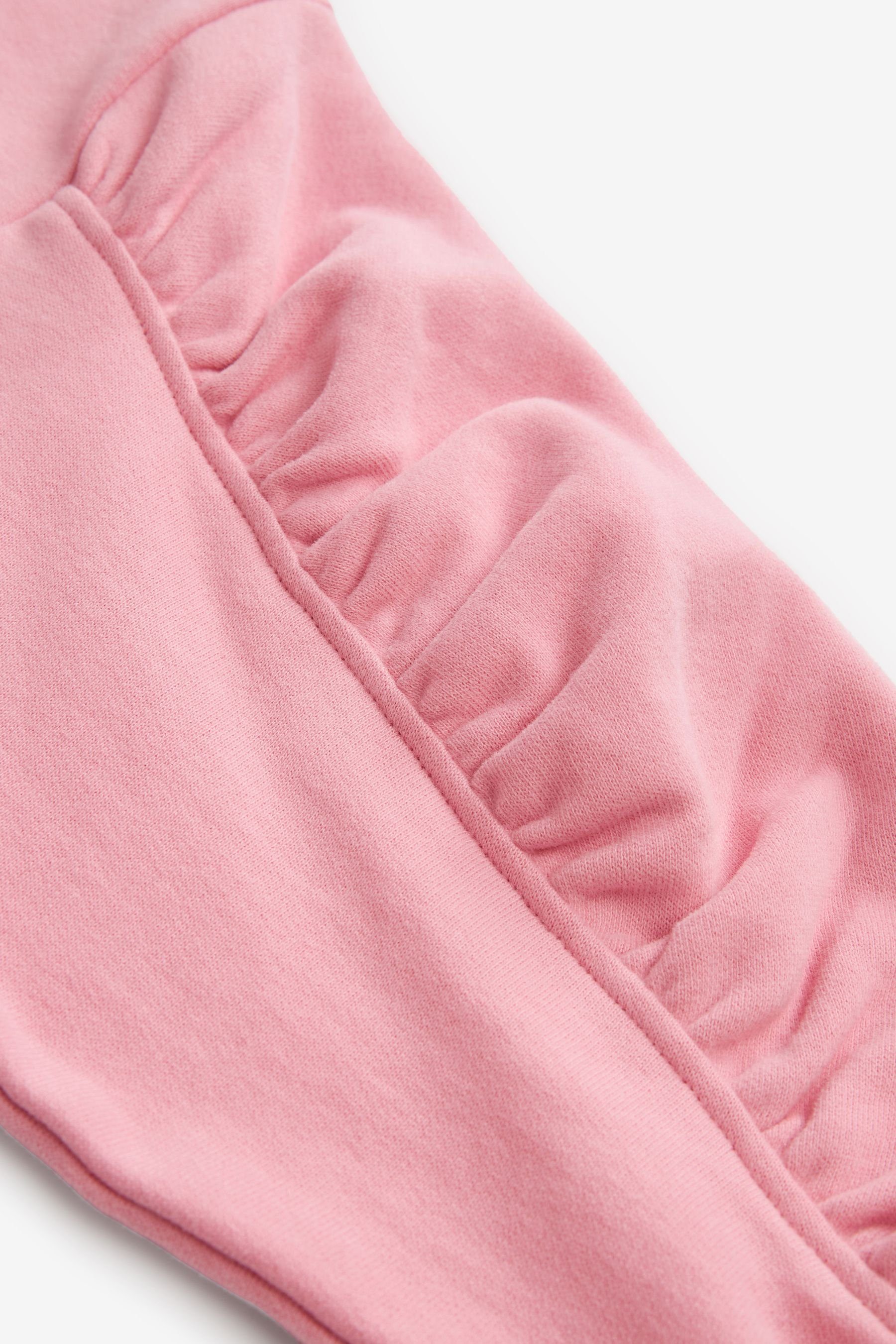 Next Pink (1-tlg) Langes Longsweatshirt Kapuzensweatshirt