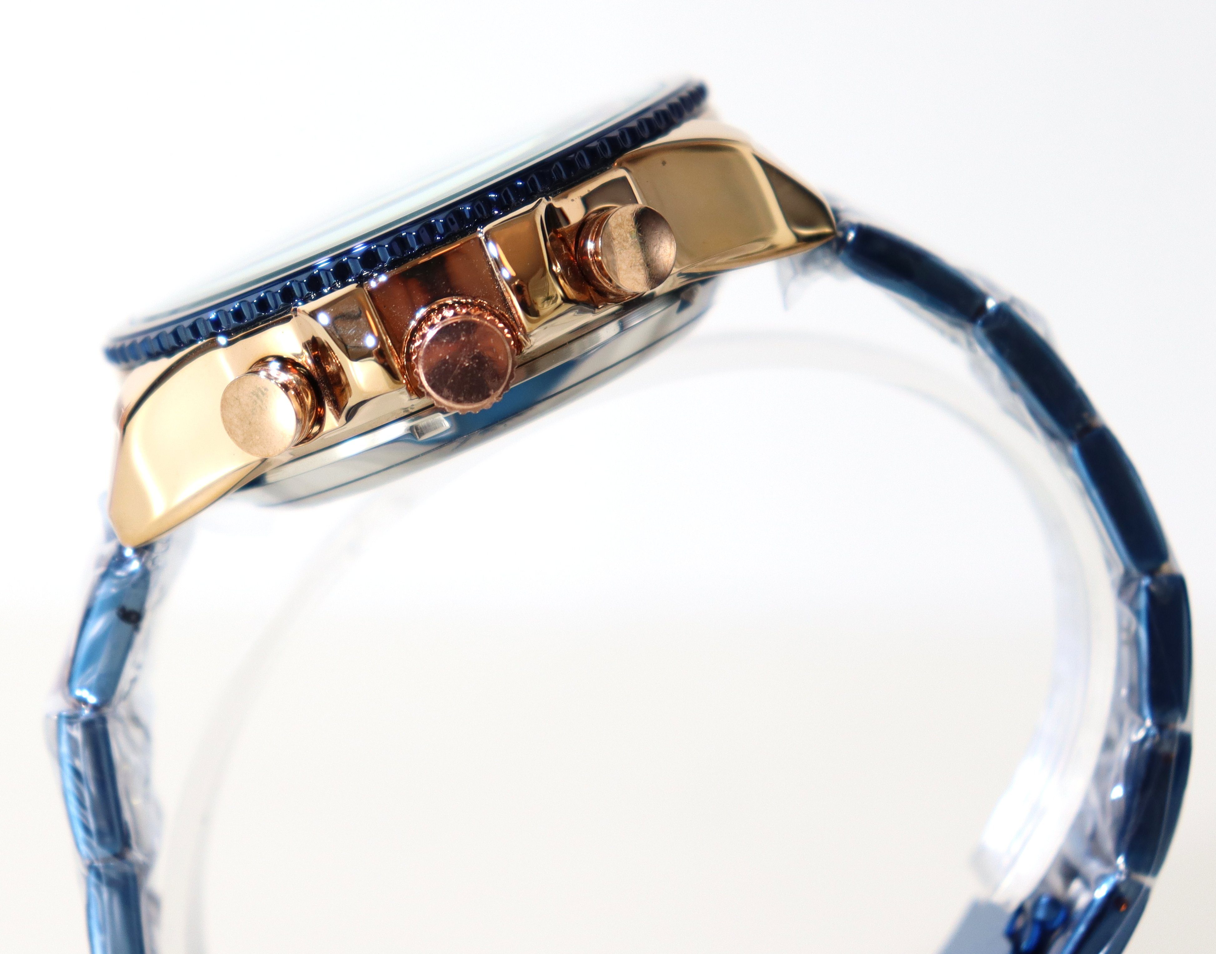 Marke Forsining Wochentag blaues Herrenuhr Monats Datum Automatikuhr und Ziffernblatt Automatikuhr Anzeige Armband Rötting Design