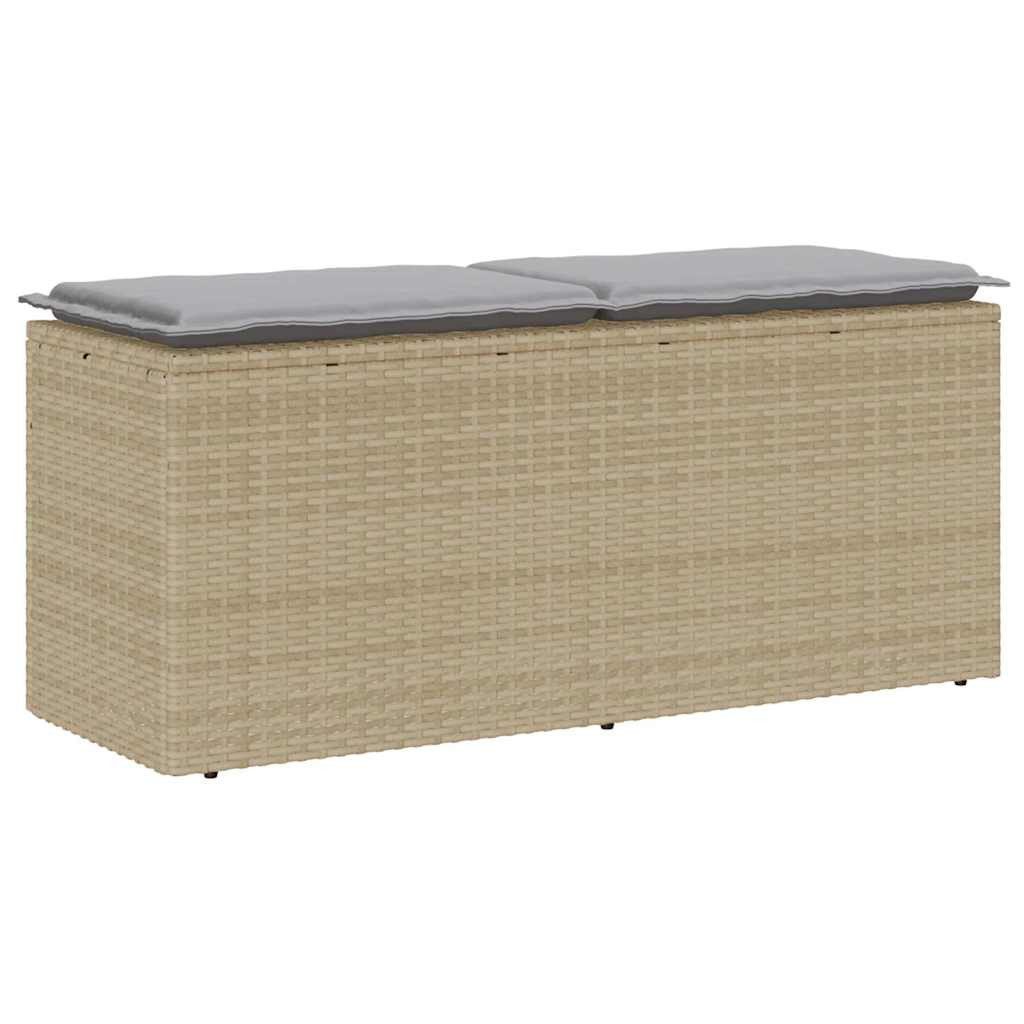 vidaXL Gartenbank Gartenbank mit Kissen Beige günstig online kaufen