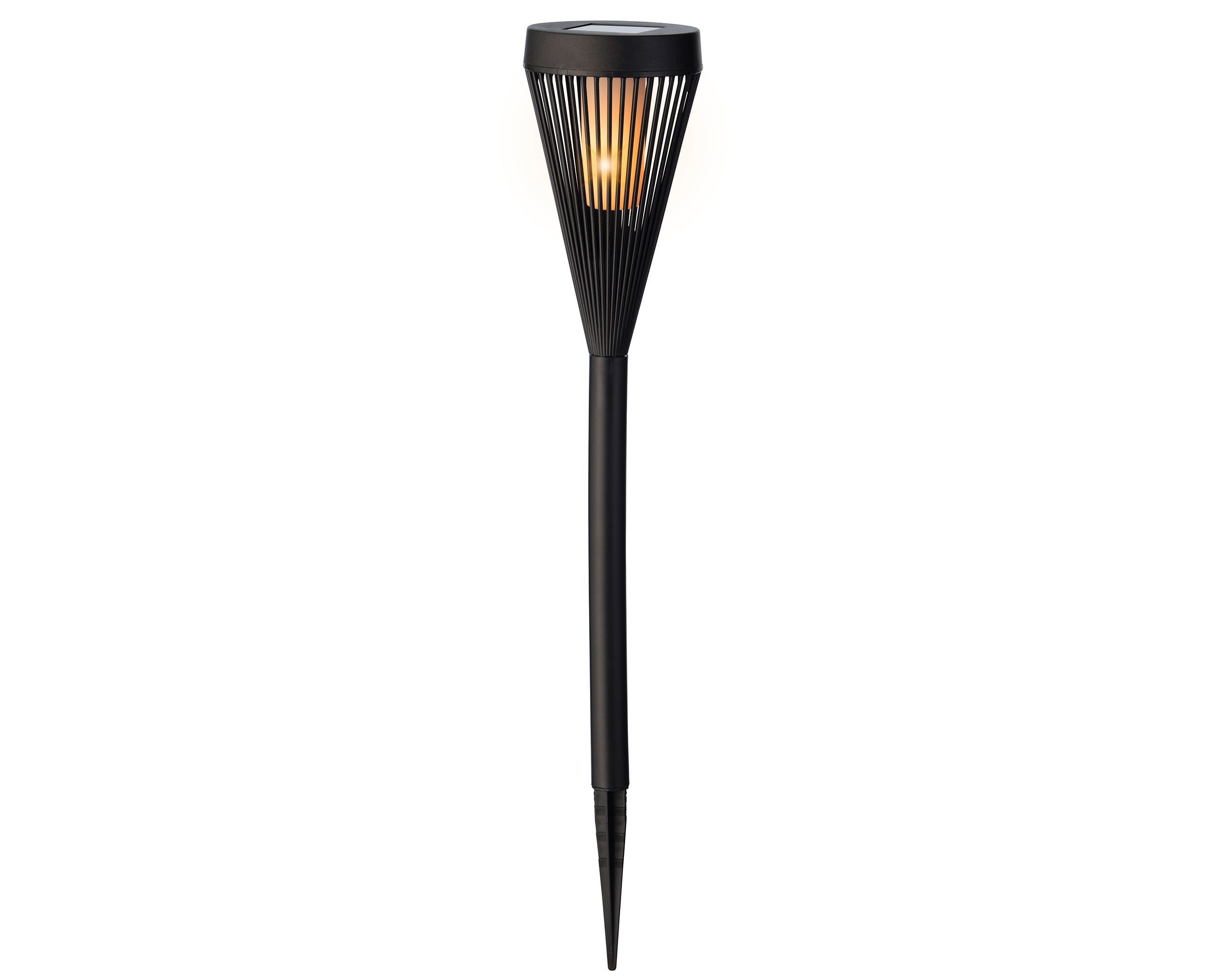 Lumineo LED Solarleuchte, Flacker Effekt, warmweiß, günstig online kaufen