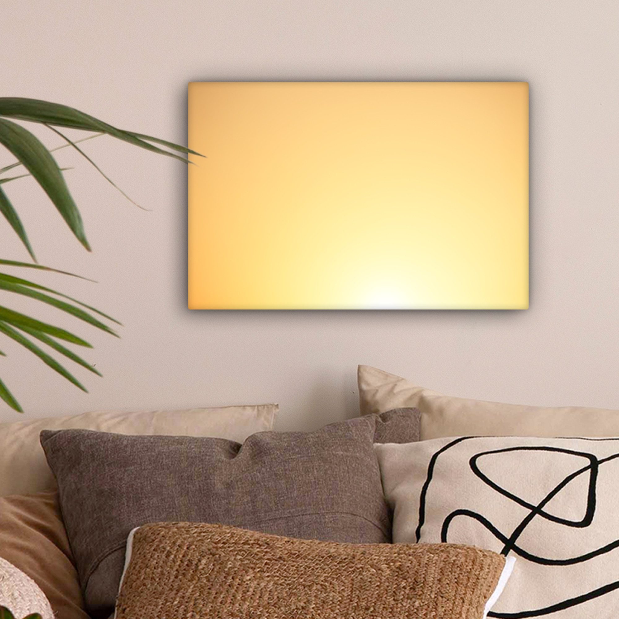 OneMillionCanvasses® Leinwandbild Sonne mit gelbem Schimmer, Fotodruck (1 S günstig online kaufen