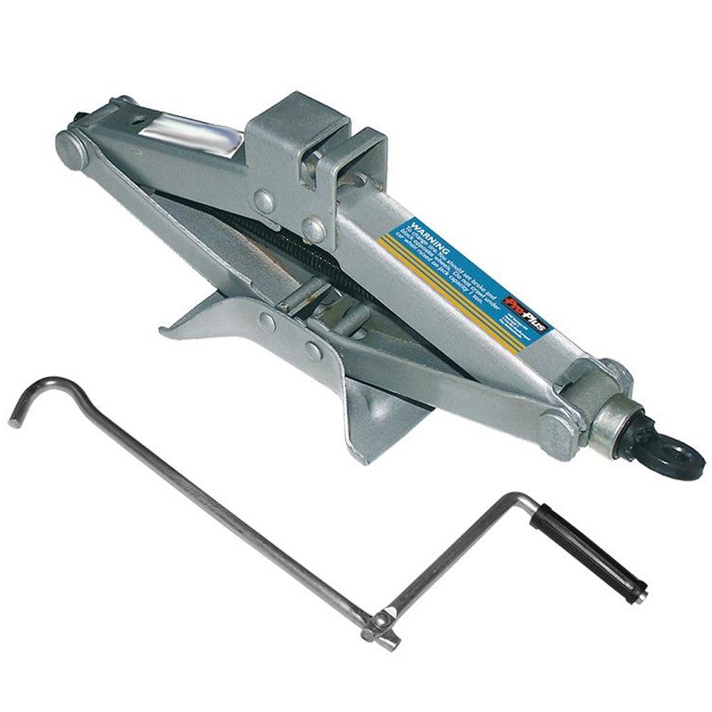 ProPlus Wagenheber Scherenwagenheber 1 Tonne - Mit Handkurbel und Hubhöhe von 90-315mm, max. Hubhöhe: 31.5 cm