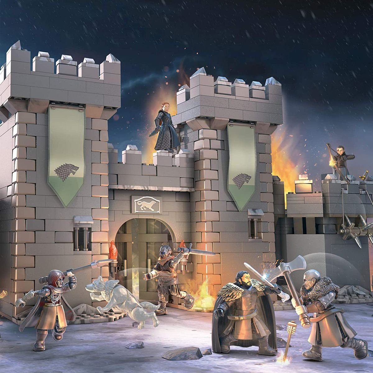 Construx Winterfell Schlacht Mega Thrones - - Mattel Mattel® Game GmbH of Konstruktions-Spielset - Die GMN75 Mattel um
