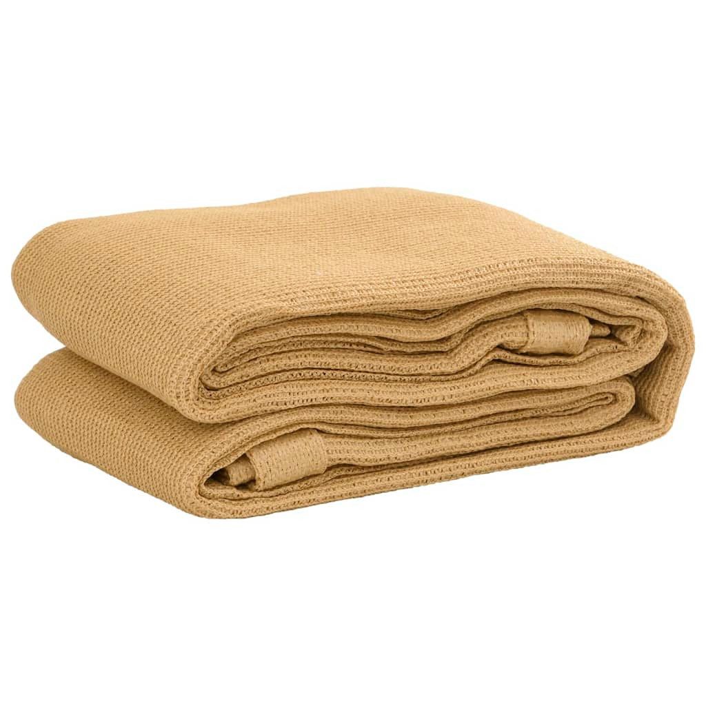 vidaXL Zeltteppiche 300 x 400 cm Zeltteppich Sandfarbe 300x400 cm HDPE, Höhe: 0 mm
