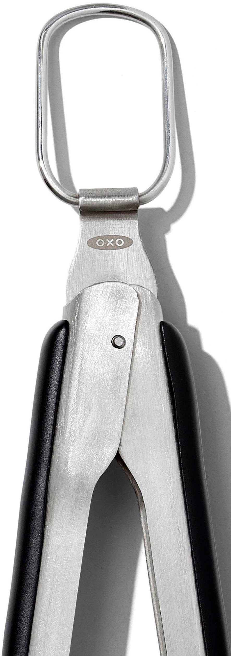 Edelstahl integriertem Grillzange, mit OXO Grips Good Flaschenöffner,