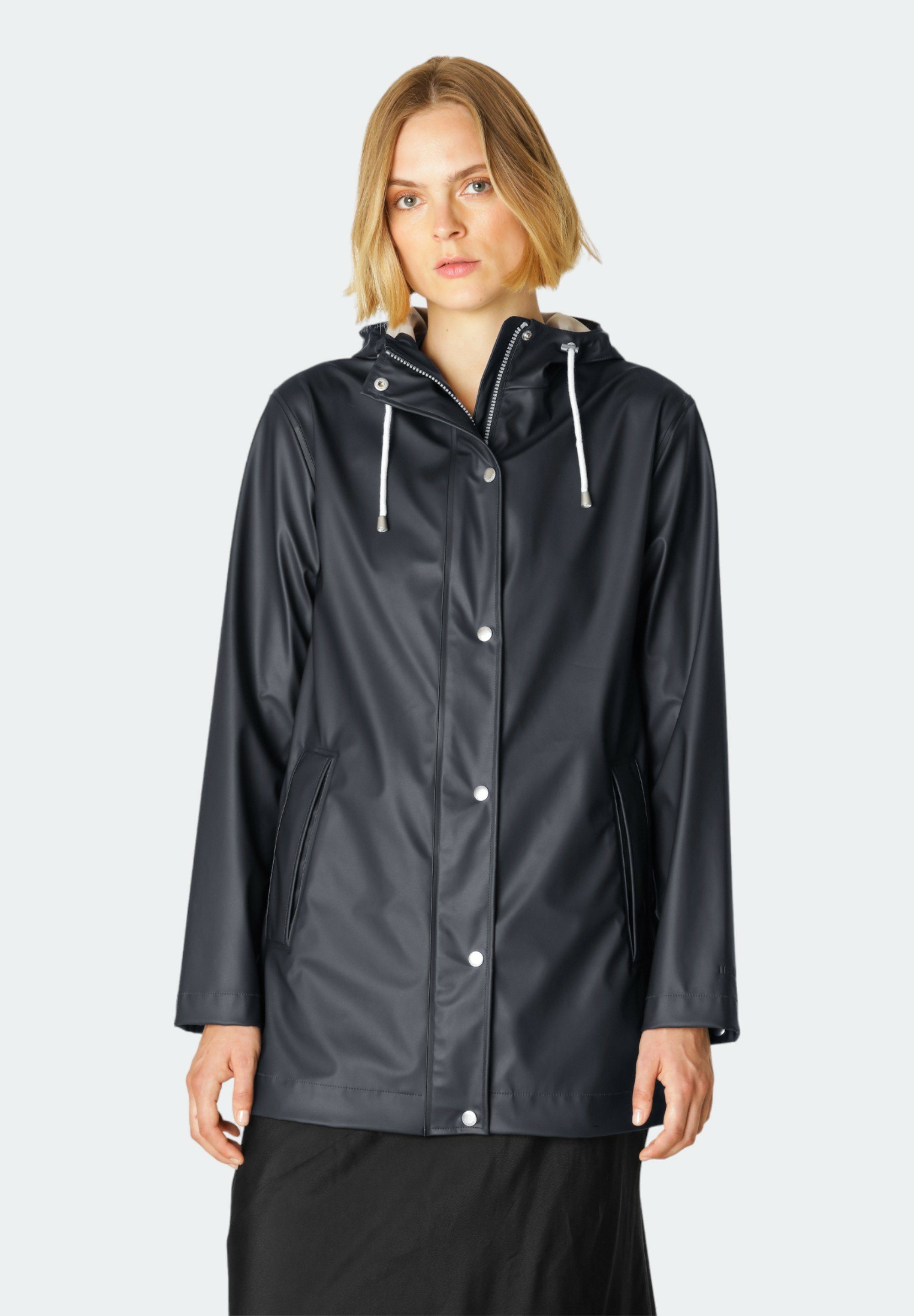 Ilse Jacobsen Regenjacke RAIN228FR PU-Beschichtung, Baumwolltrikot, 5000 mm Wasserdichtigkeit