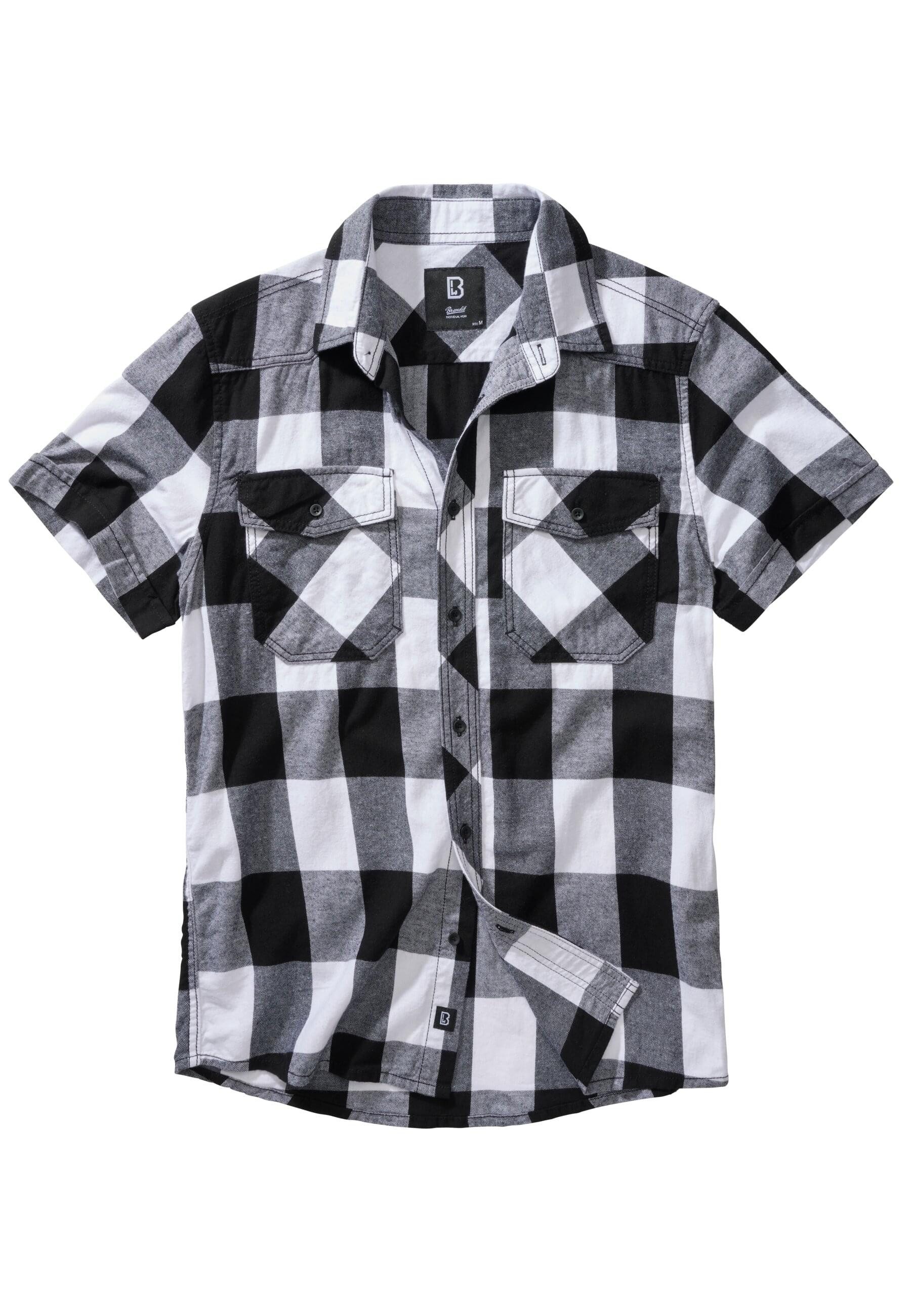 Brandit Langarmhemd Brandit Herren Checkshirt Halfsleeve (1-tlg)